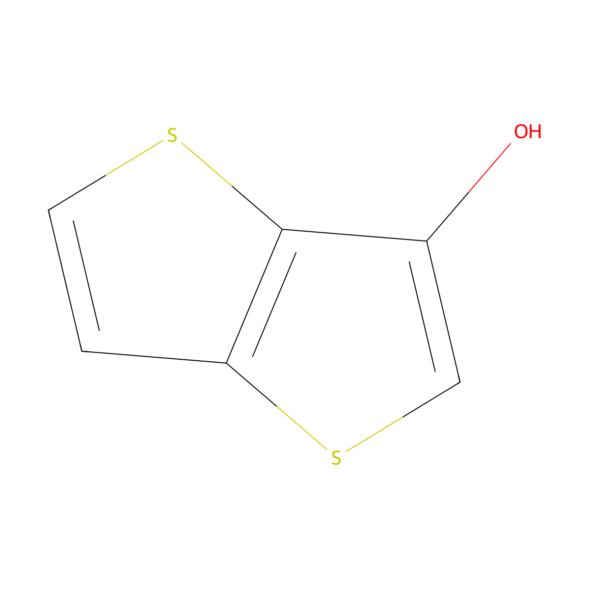 Thieno[3,2-B]thiophen-3-OL molecular structure, CAS 60912-68-7