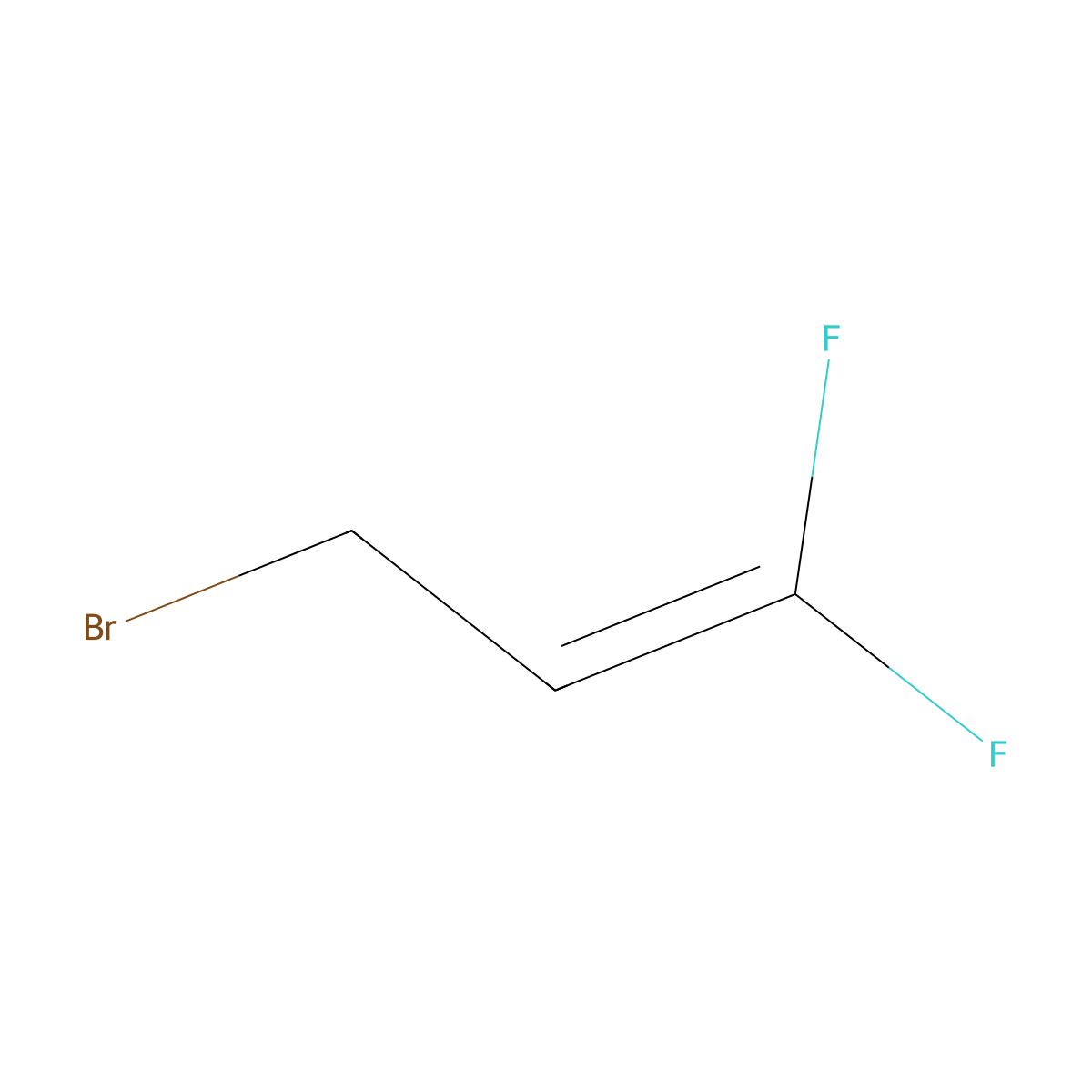 3-Bromo-1,1-difluoropropene molecular structure, CAS 60917-29-5
