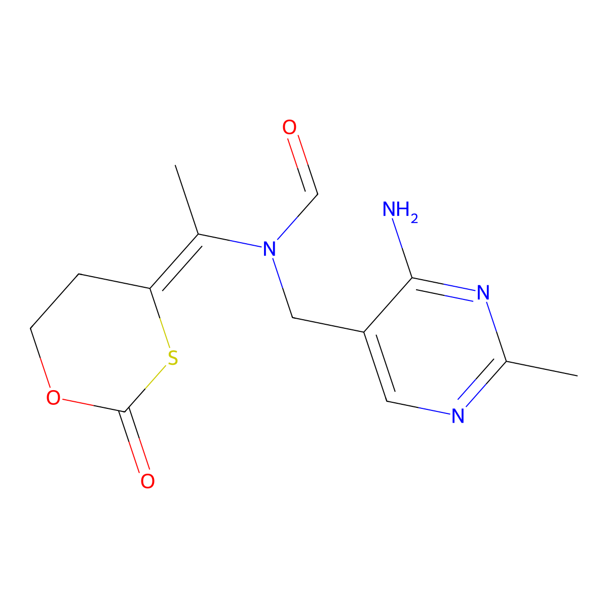 Cycotiamine molecular structure, CAS 6092-18-8