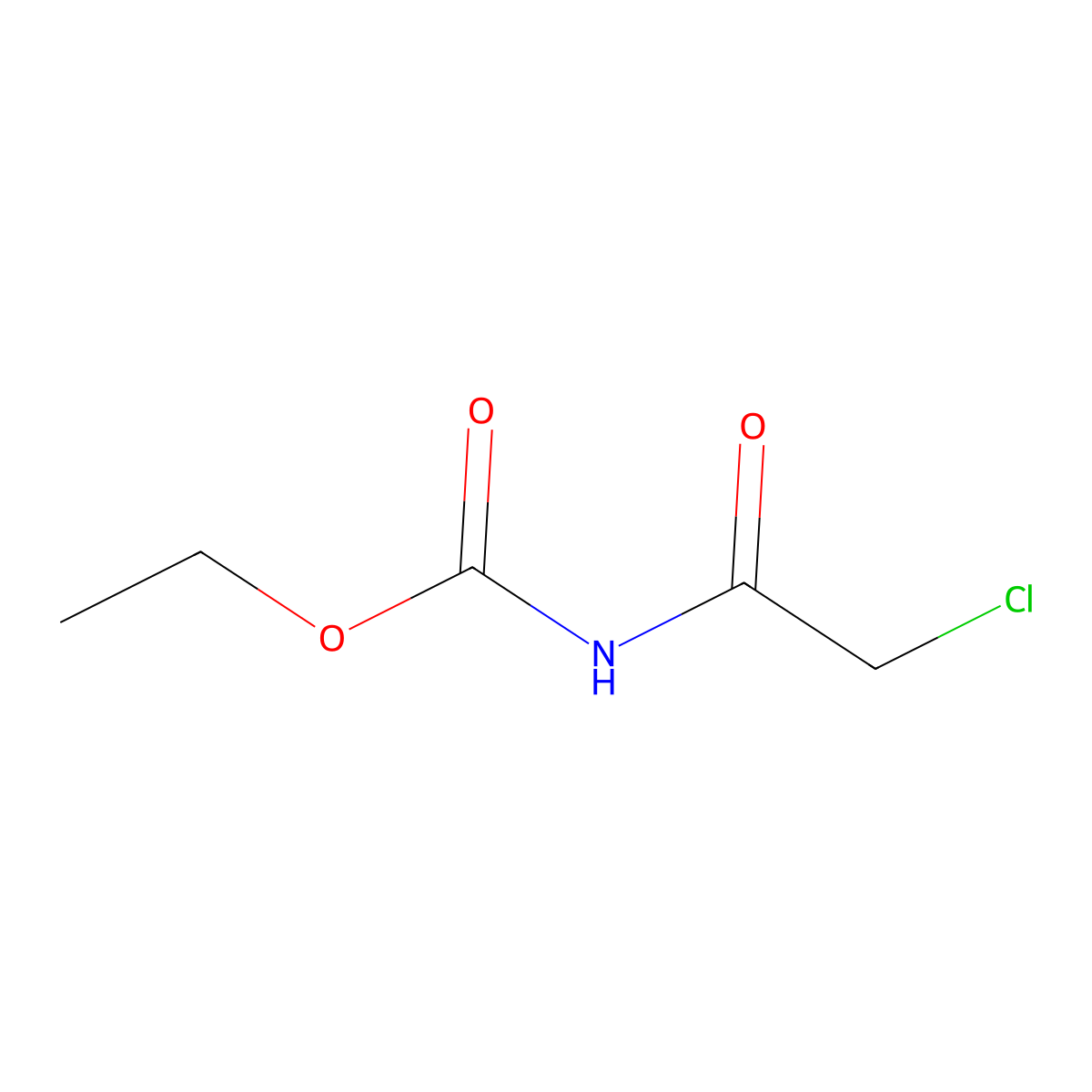 Ethyl (2-chloroacetyl)carbamate molecular structure, CAS 6092-47-3