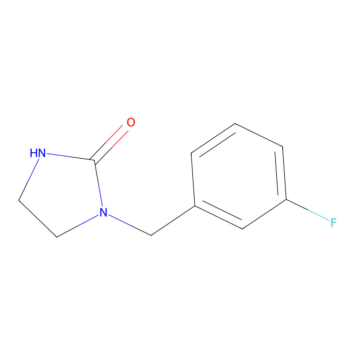 1-(3-Fluorobenzyl)imidazolidin-2-one molecular structure, CAS 60927-96-0