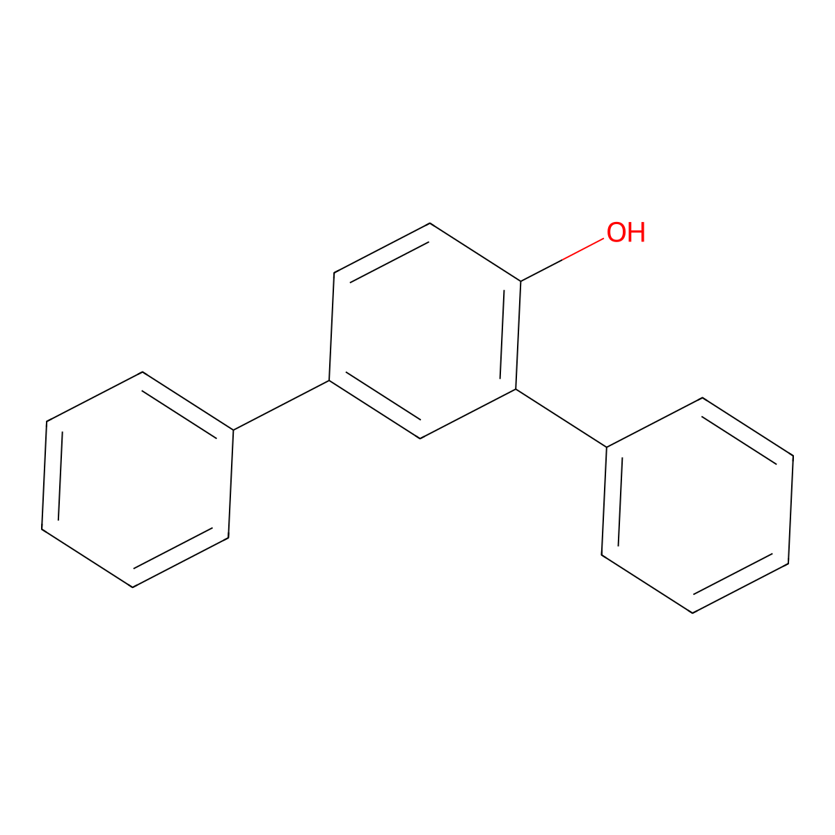 2,4-Diphenylphenol molecular structure, CAS 6093-03-4