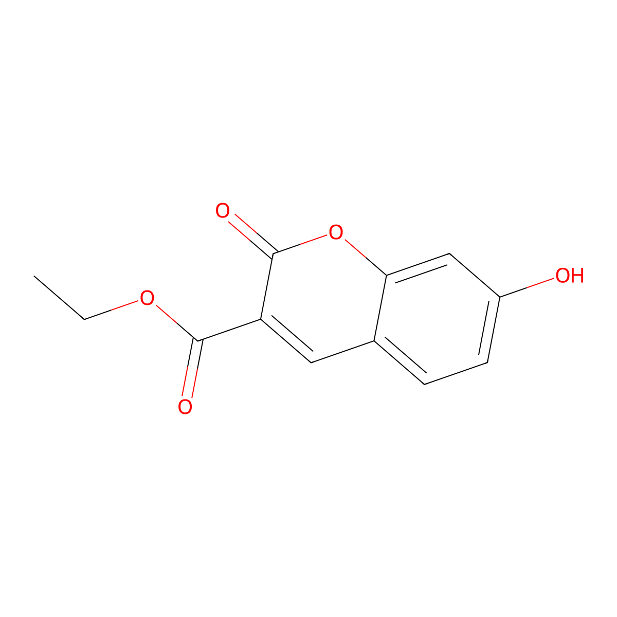 3-Carbethoxyumbeliferone molecular structure, CAS 6093-71-6