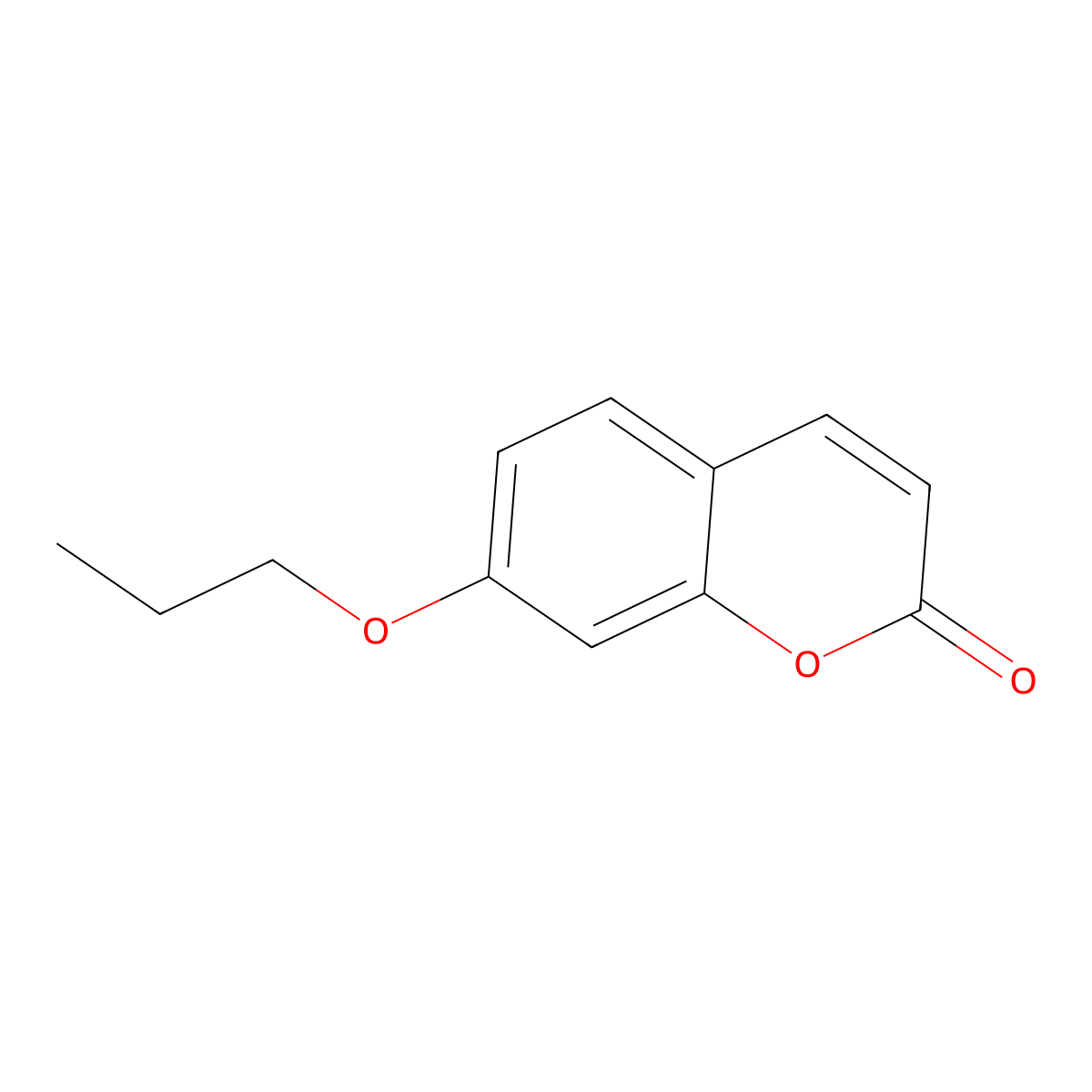 7-Propoxy-chromen-2-one molecular structure, CAS 6093-73-8
