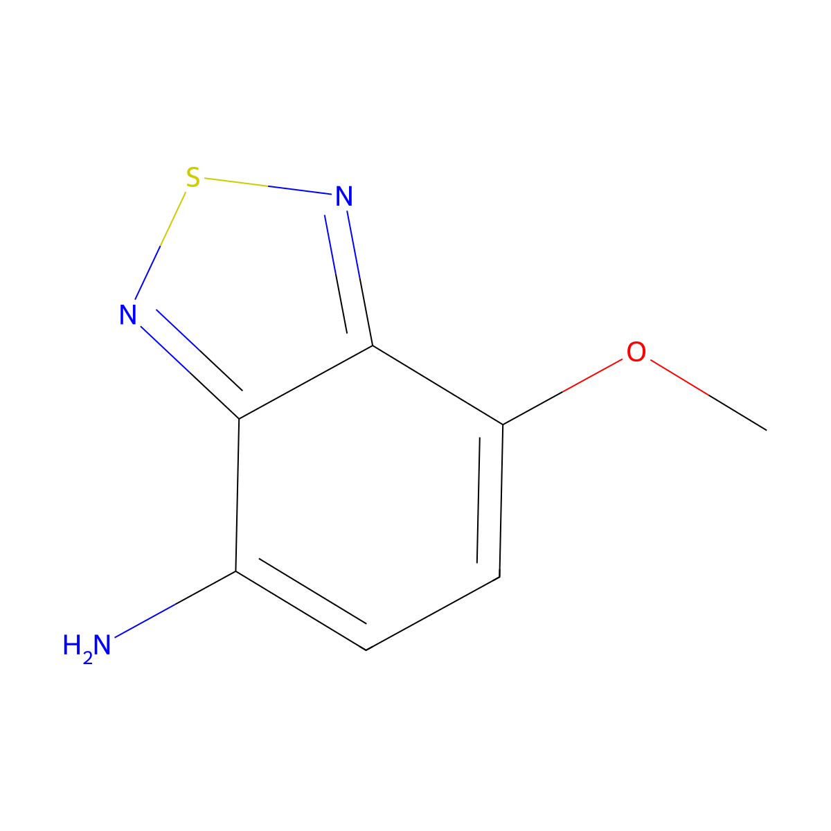 7-Methoxy-2,1,3-benzothiadiazol-4-amine molecular structure, CAS 60931-25-1