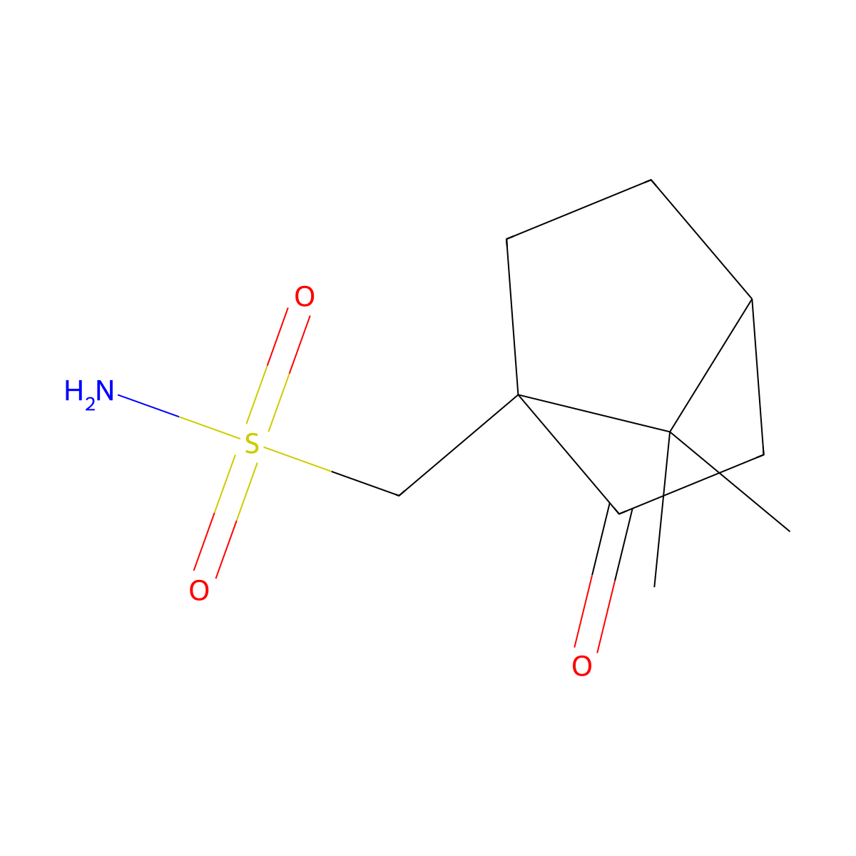 10-Bornanesulfonamide, 2-oxo-, (+-)- molecular structure, CAS 60933-63-3