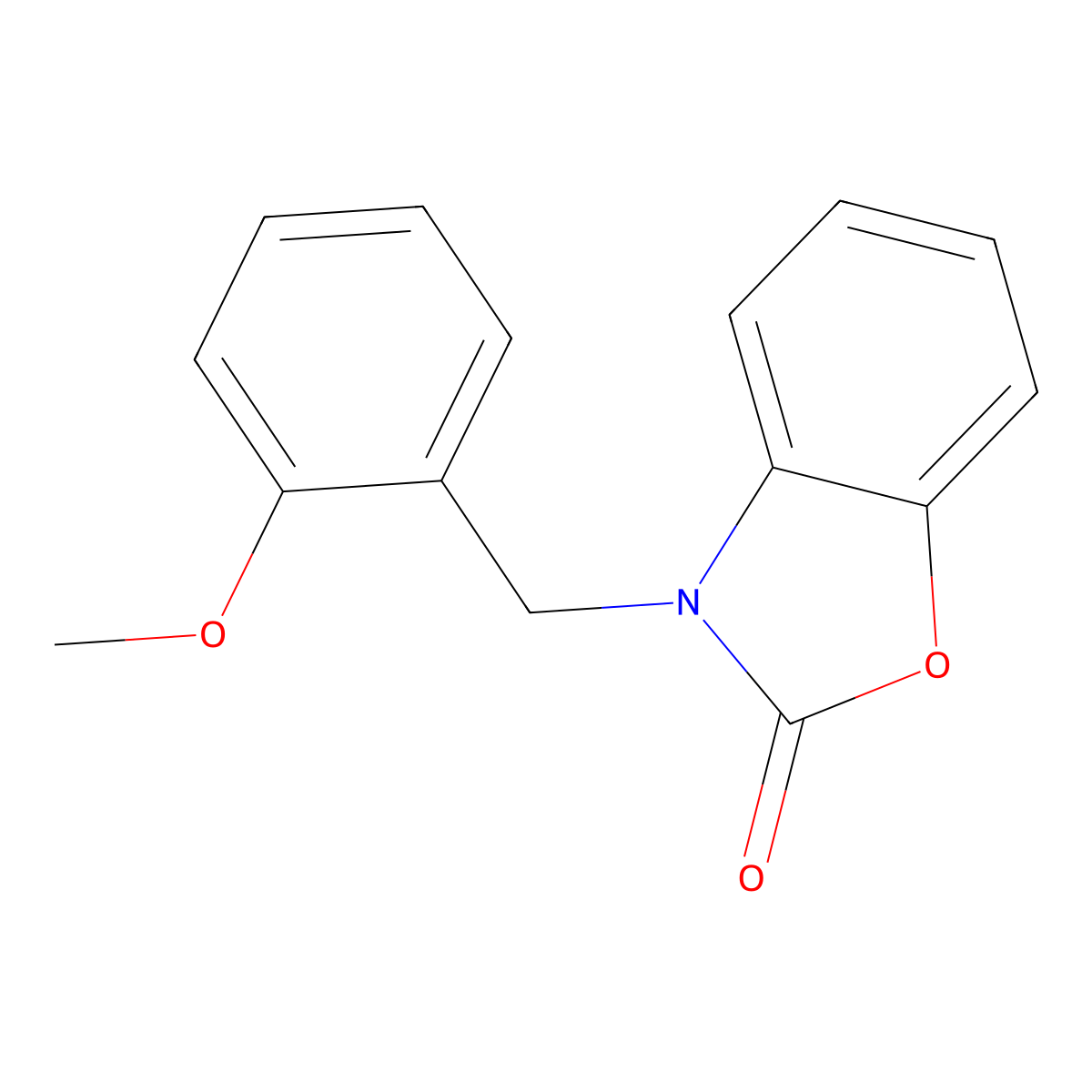 3-(2-methoxybenzyl)benzo[d]oxazol-2(3H)-one molecular structure, CAS 609335-07-1