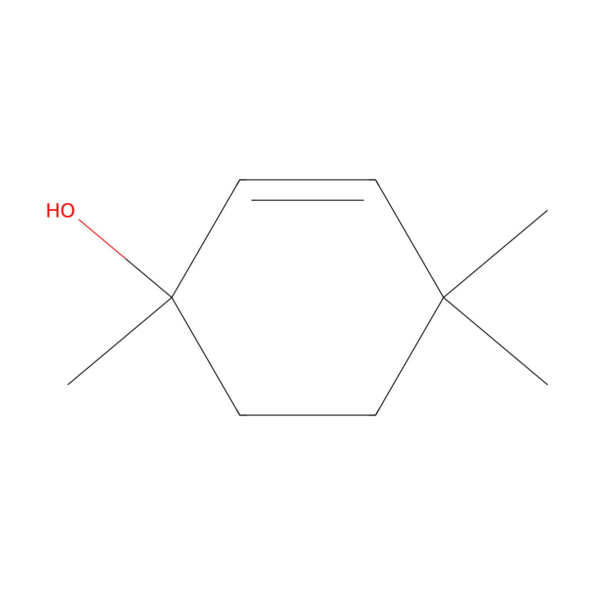 1,4,4-Trimethylcyclohex-2-en-1-ol molecular structure, CAS 60934-84-1