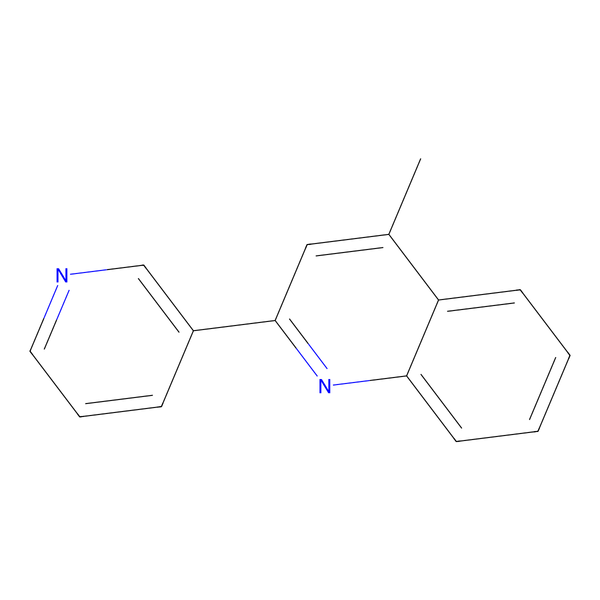Quinoline, 4-methyl-2-(3-pyridinyl)- molecular structure, CAS 609354-46-3