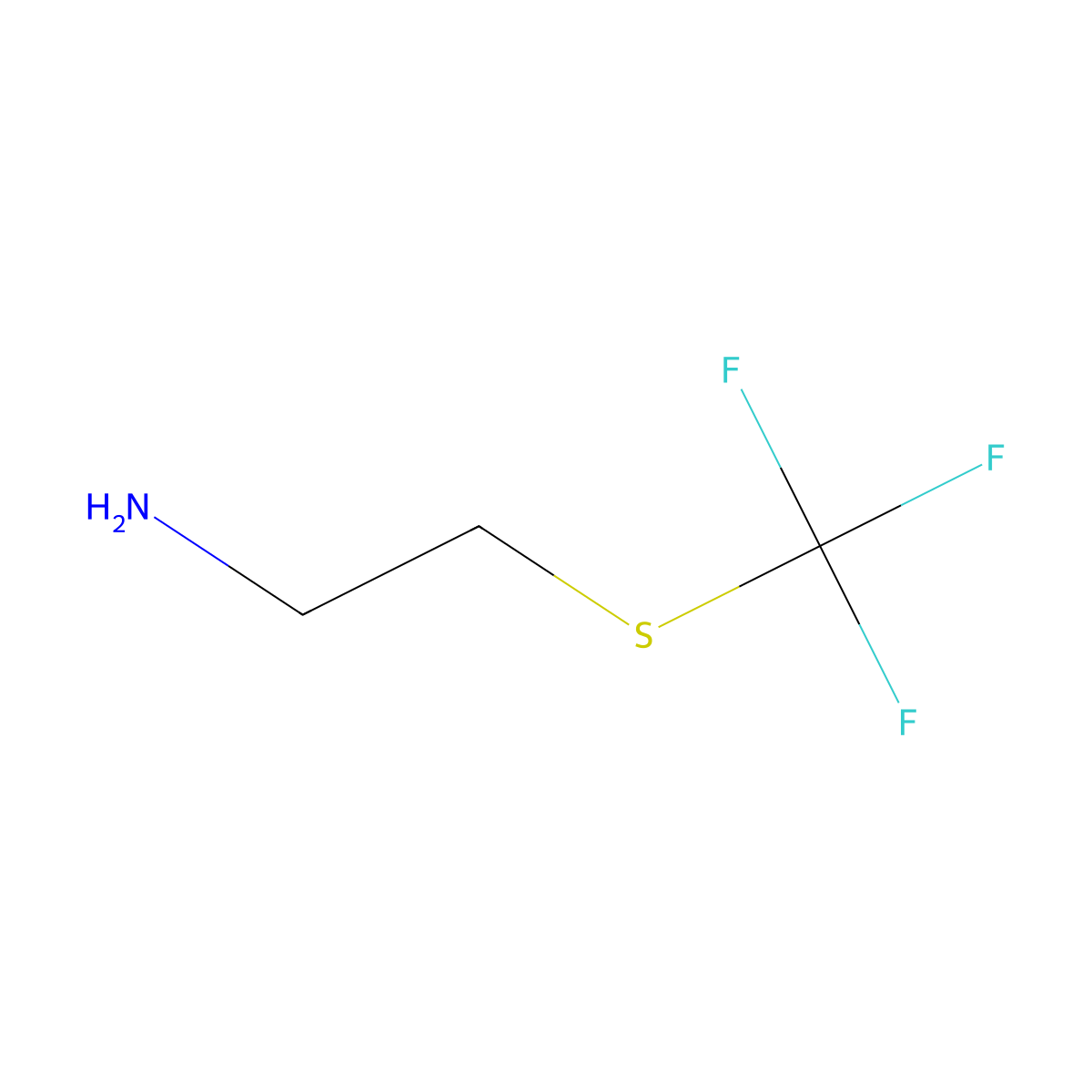 2-(Trifluoromethylthio)ethylamine molecular structure, CAS 609354-98-5