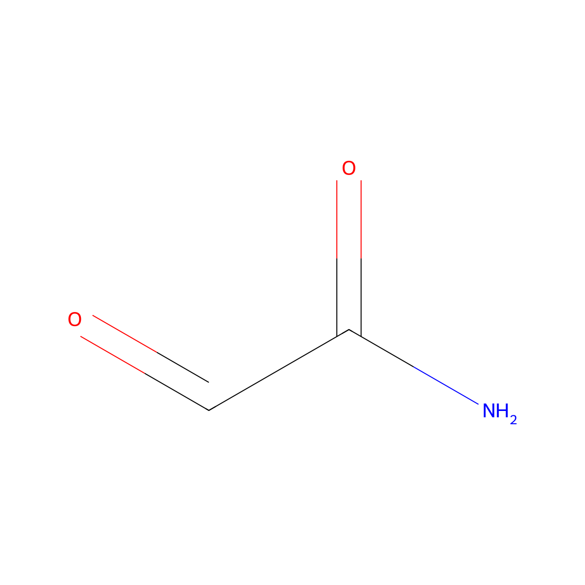 Glyoxamide molecular structure, CAS 60939-21-1