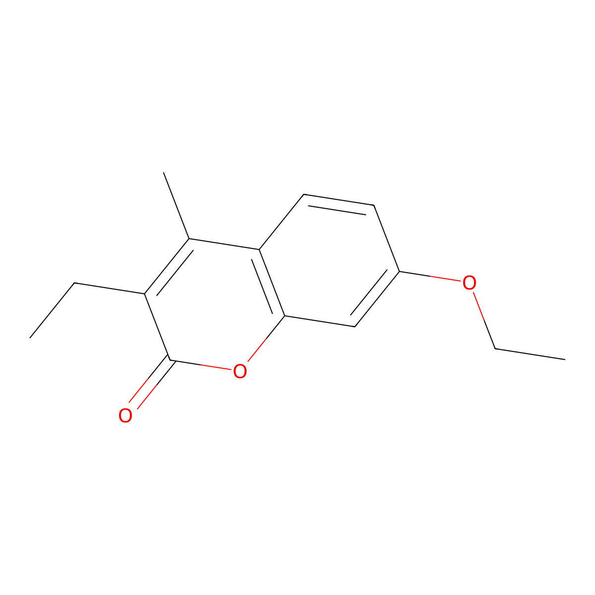 7-ethoxy-3-ethyl-4-methyl-2H-chromen-2-one molecular structure, CAS 6094-64-0