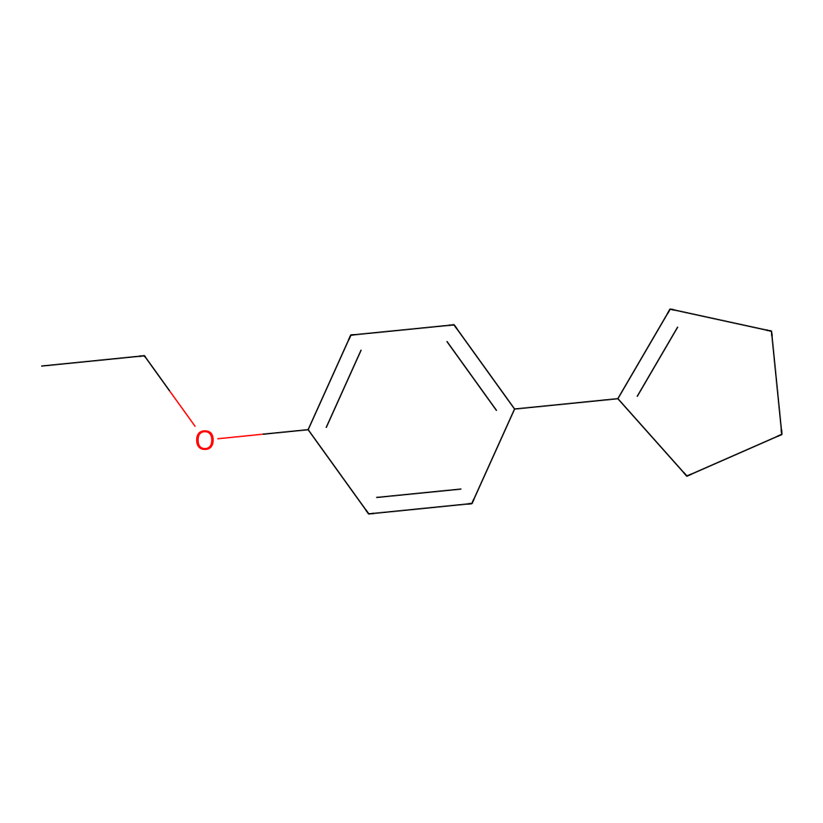 1-(Cyclopent-1-en-1-yl)-4-ethoxybenZene molecular structure, CAS 60940-75-2