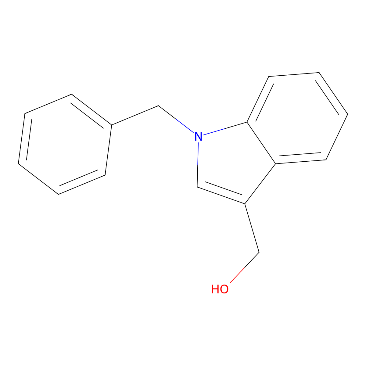 (1-Benzyl-1h-indol-3-yl)methanol molecular structure, CAS 60941-76-6