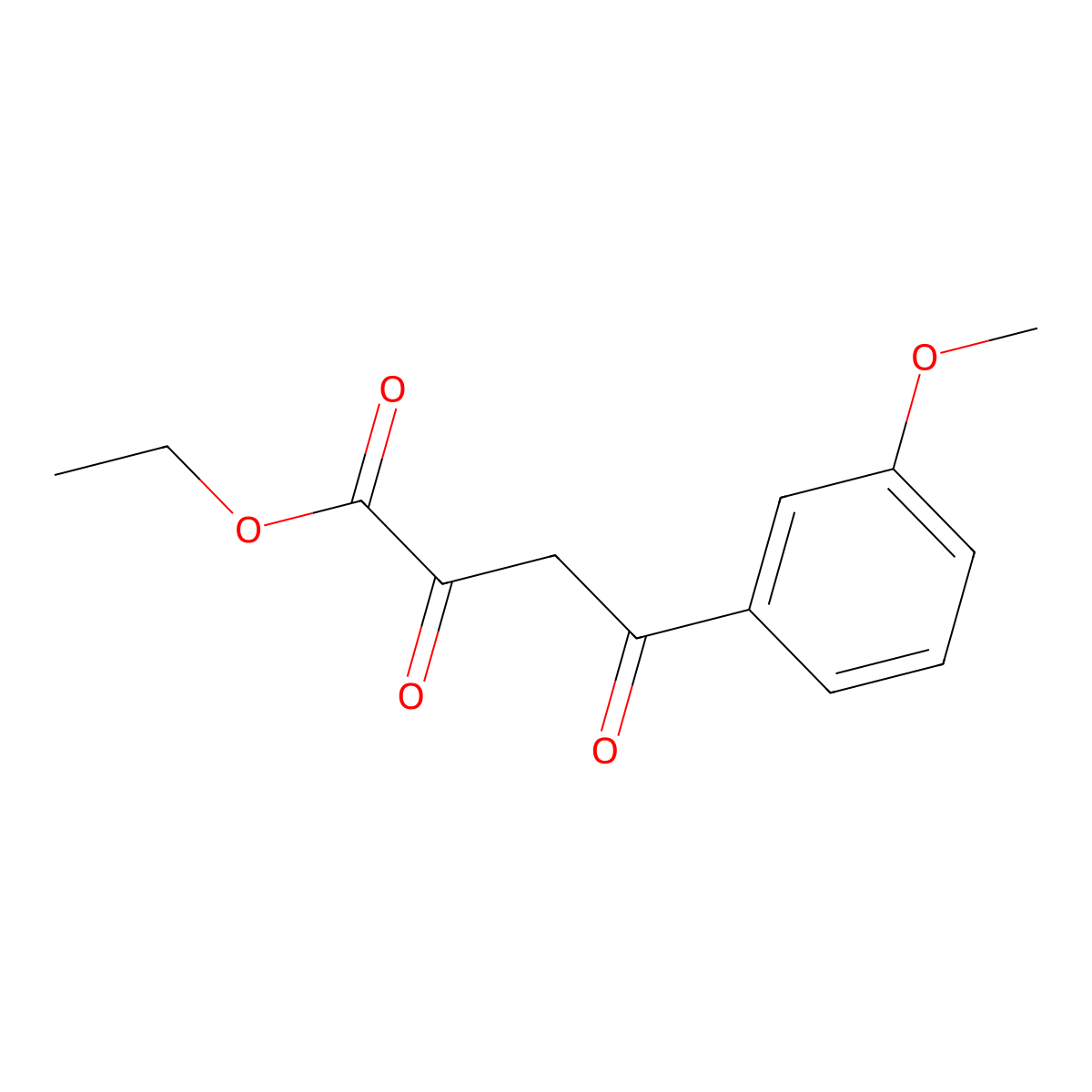 Ethyl 4-(3-methoxyphenyl)-2,4-dioxobutanoate molecular structure, CAS 60943-40-0