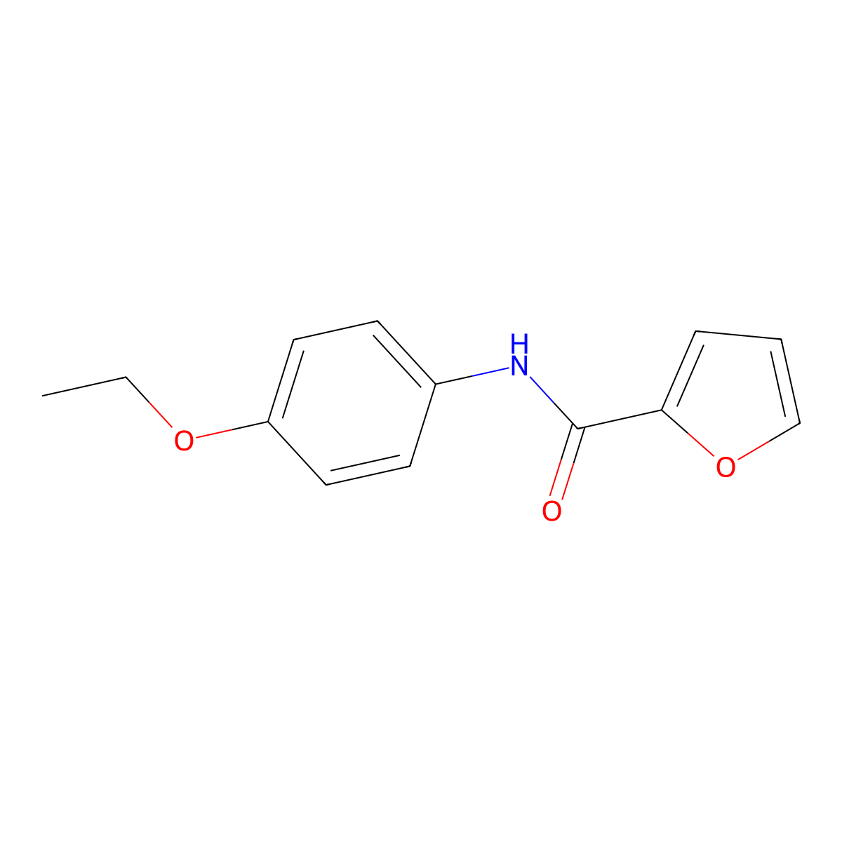N-(4-ethoxyphenyl)furan-2-carboxamide molecular structure, CAS 60943-79-5