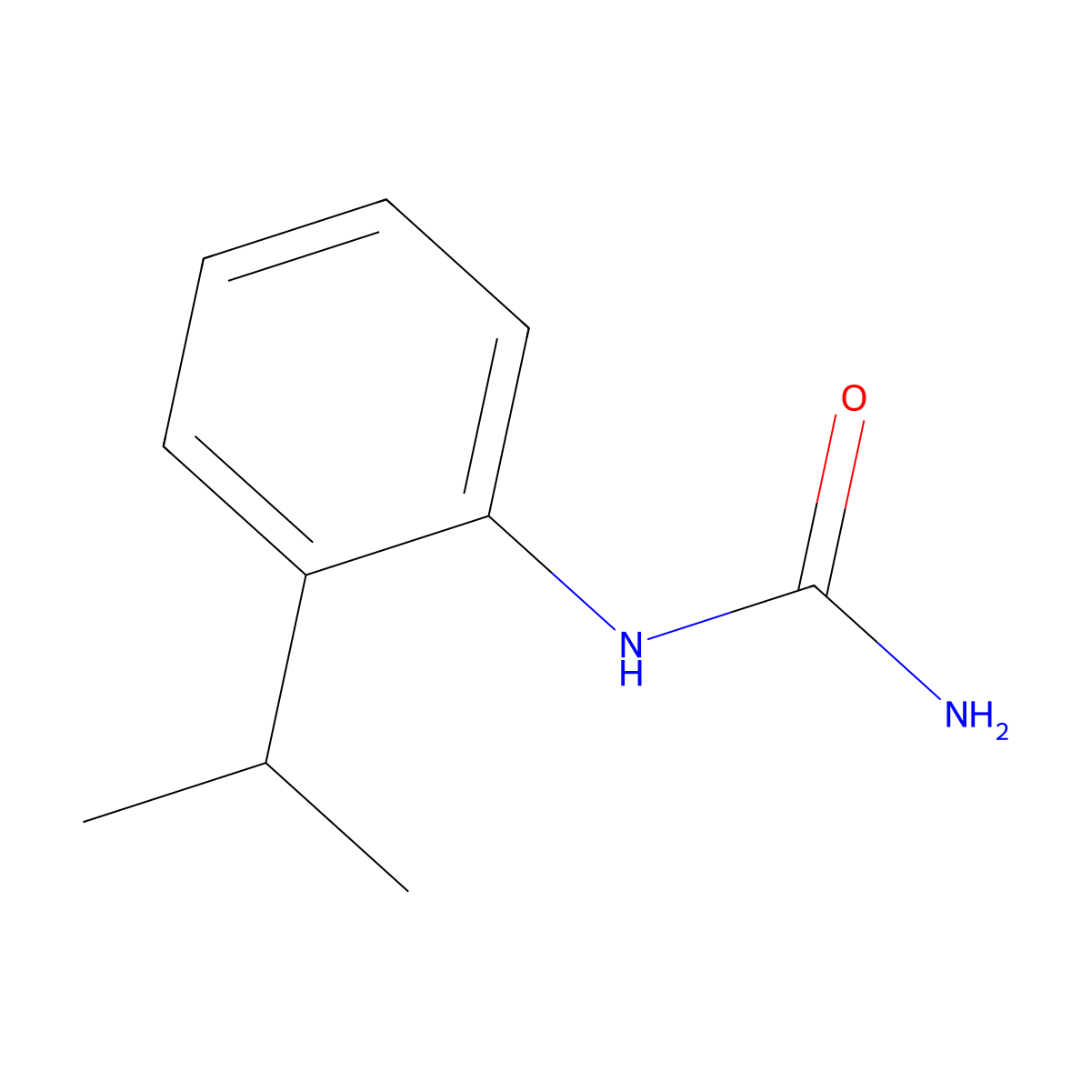 (2-Propan-2-ylphenyl)urea molecular structure, CAS 60944-49-2