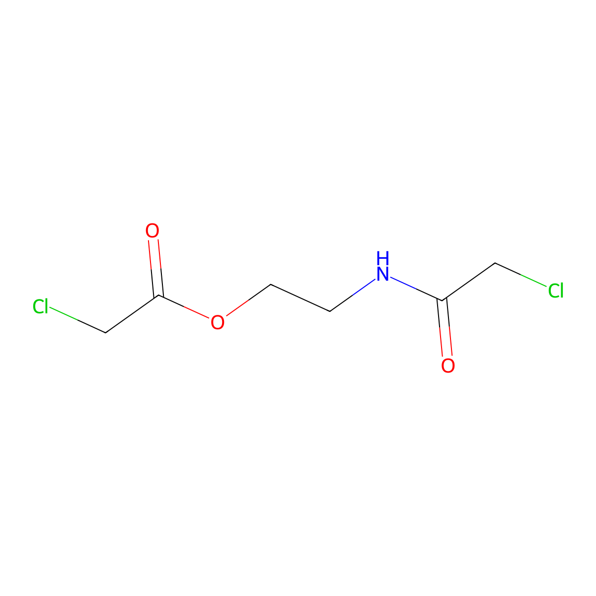2-(2-Chloroacetamido)ethyl 2-chloroacetate molecular structure, CAS 60945-04-2