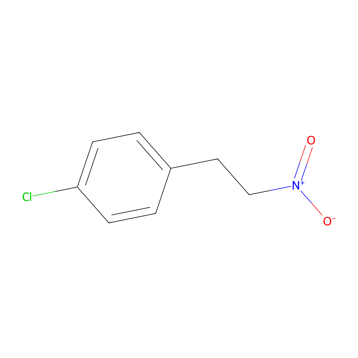 1-(4-Chlorophenyl)-2-nitroethane molecular structure, CAS 60947-43-5