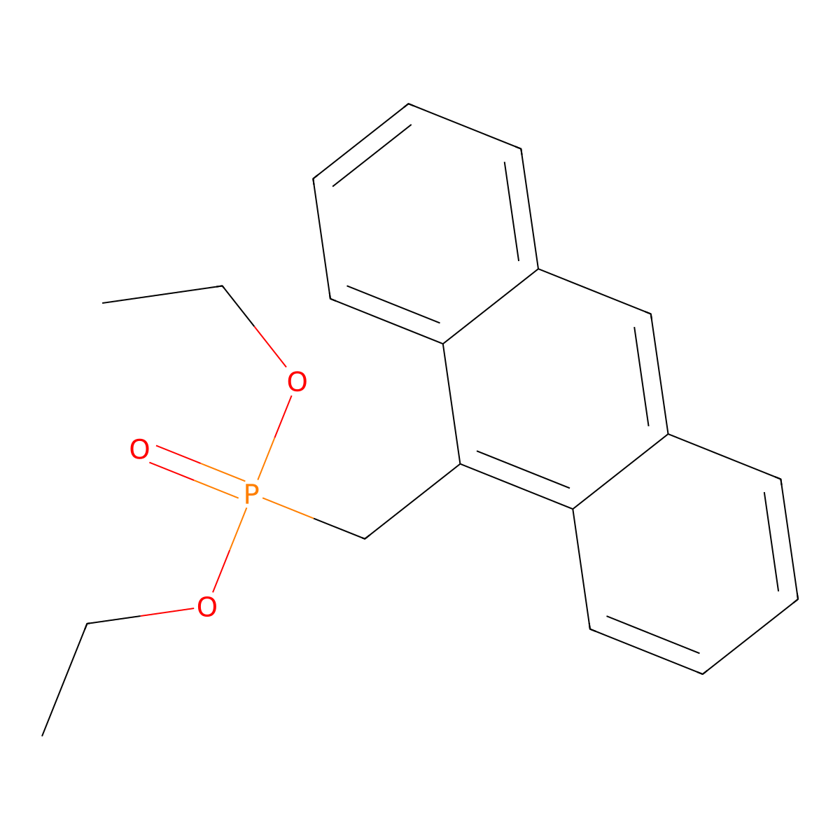 Diethyl [(anthracen-9-YL)methyl]phosphonate molecular structure, CAS 60949-15-7
