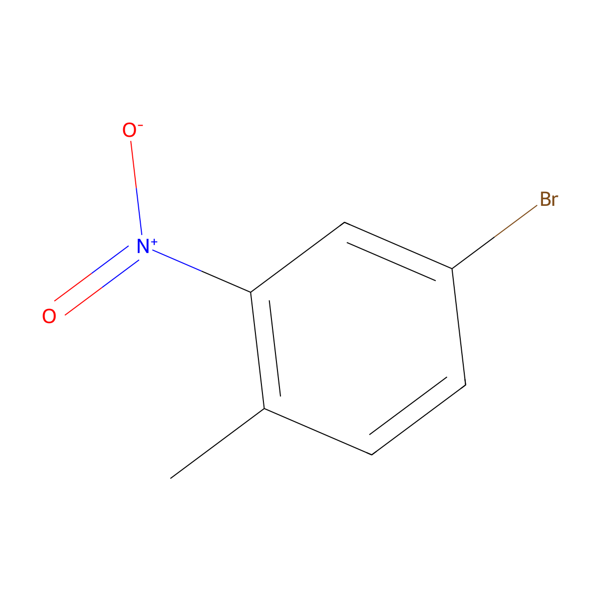 4-Bromo-2-nitrotoluene molecular structure, CAS 60956-26-5
