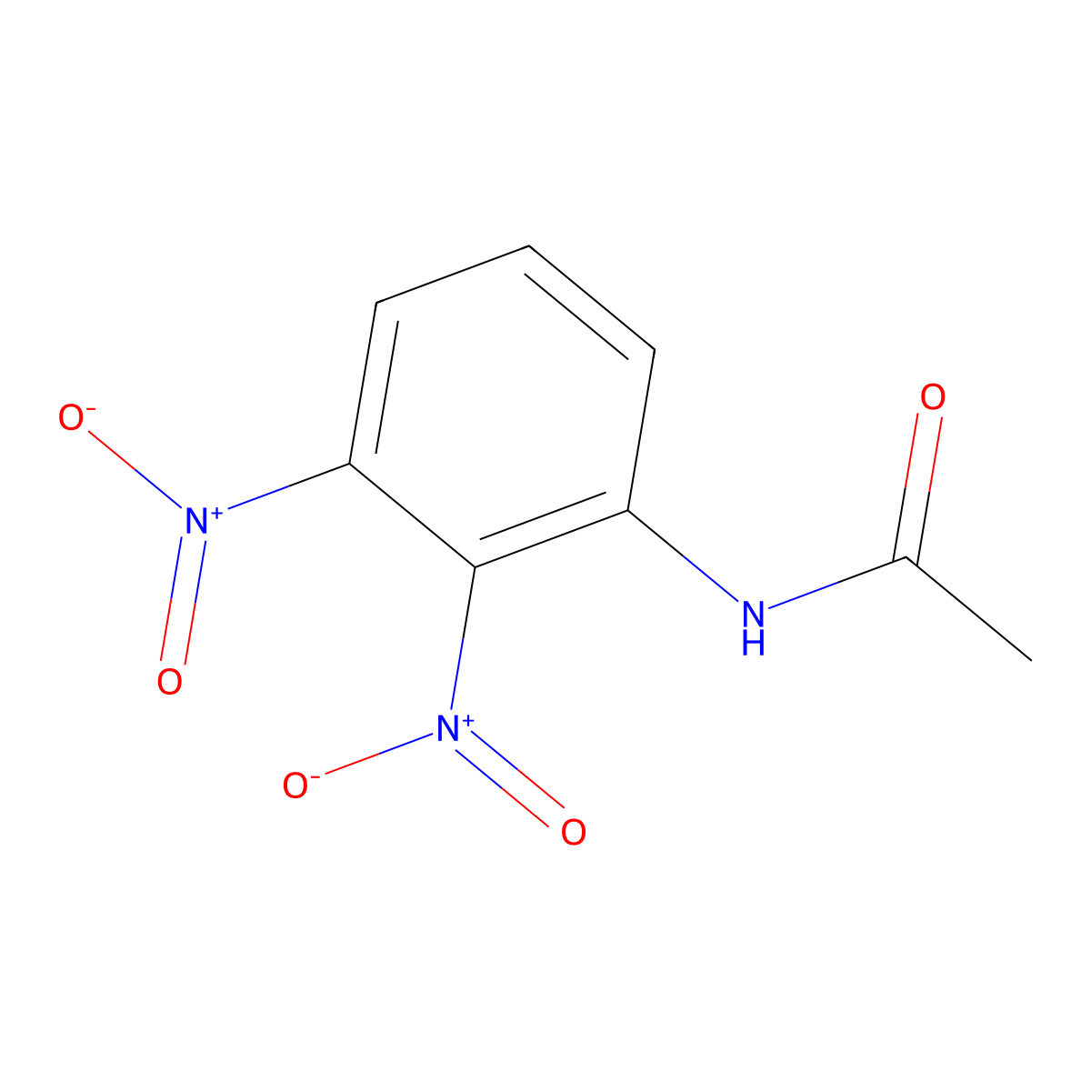 N-(2,3-dinitrophenyl)acetamide molecular structure, CAS 60956-27-6
