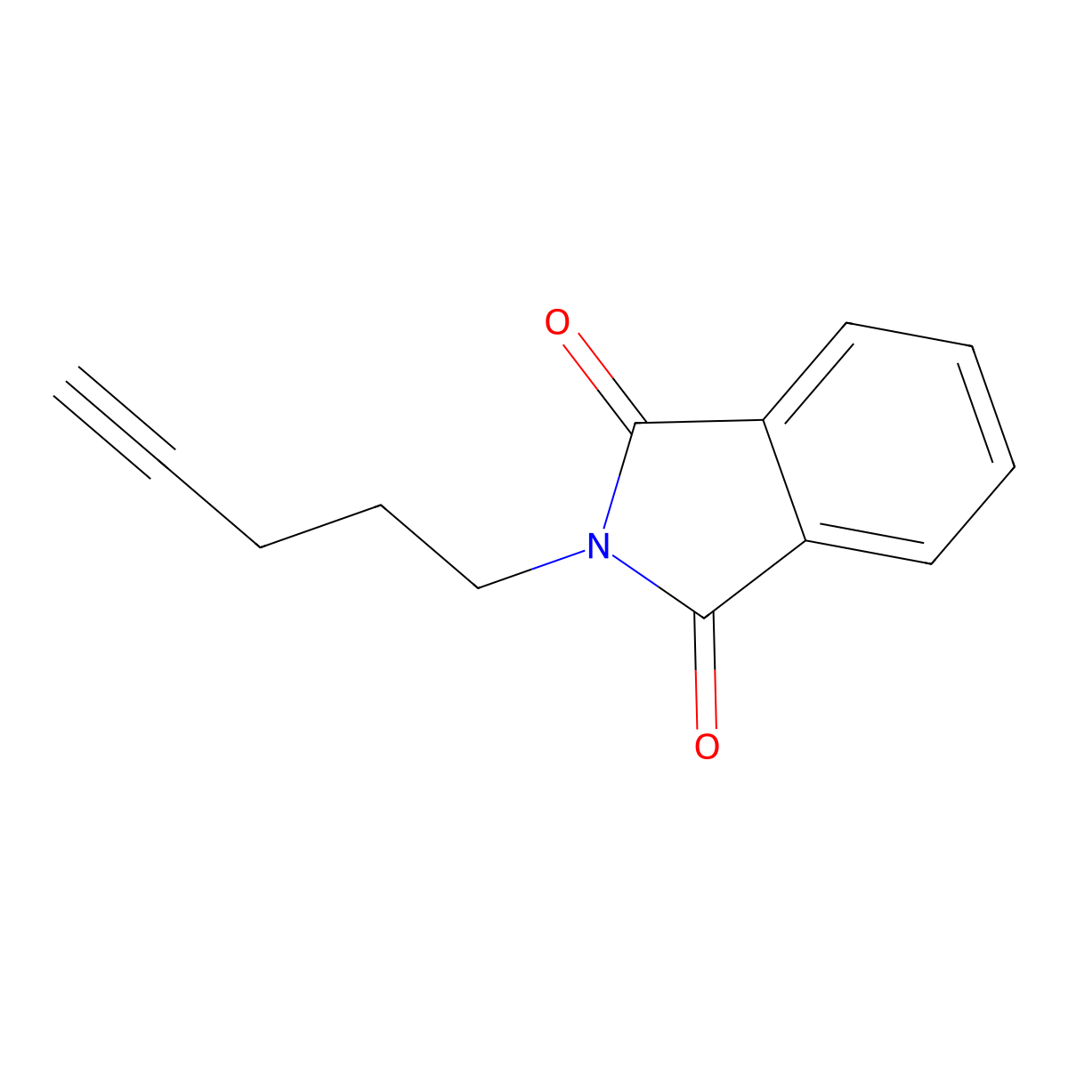 N-(4-Pentynyl)phthalimide molecular structure, CAS 6097-07-0