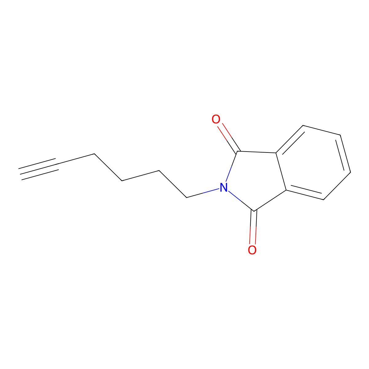 N-(5-Hexynyl)phthalimide molecular structure, CAS 6097-08-1