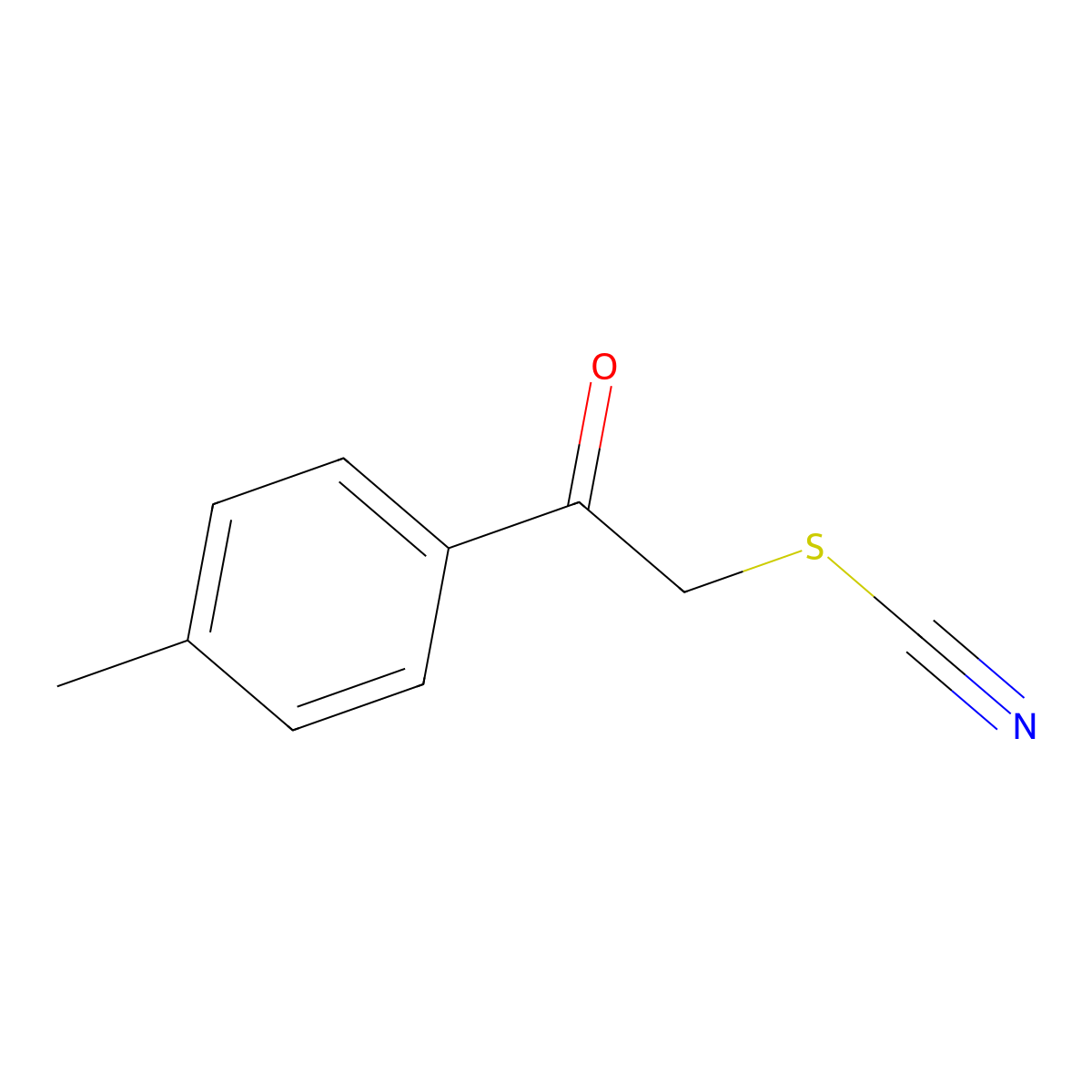 2-(4-Methylphenyl)-2-oxoethyl thiocyanate molecular structure, CAS 6097-27-4