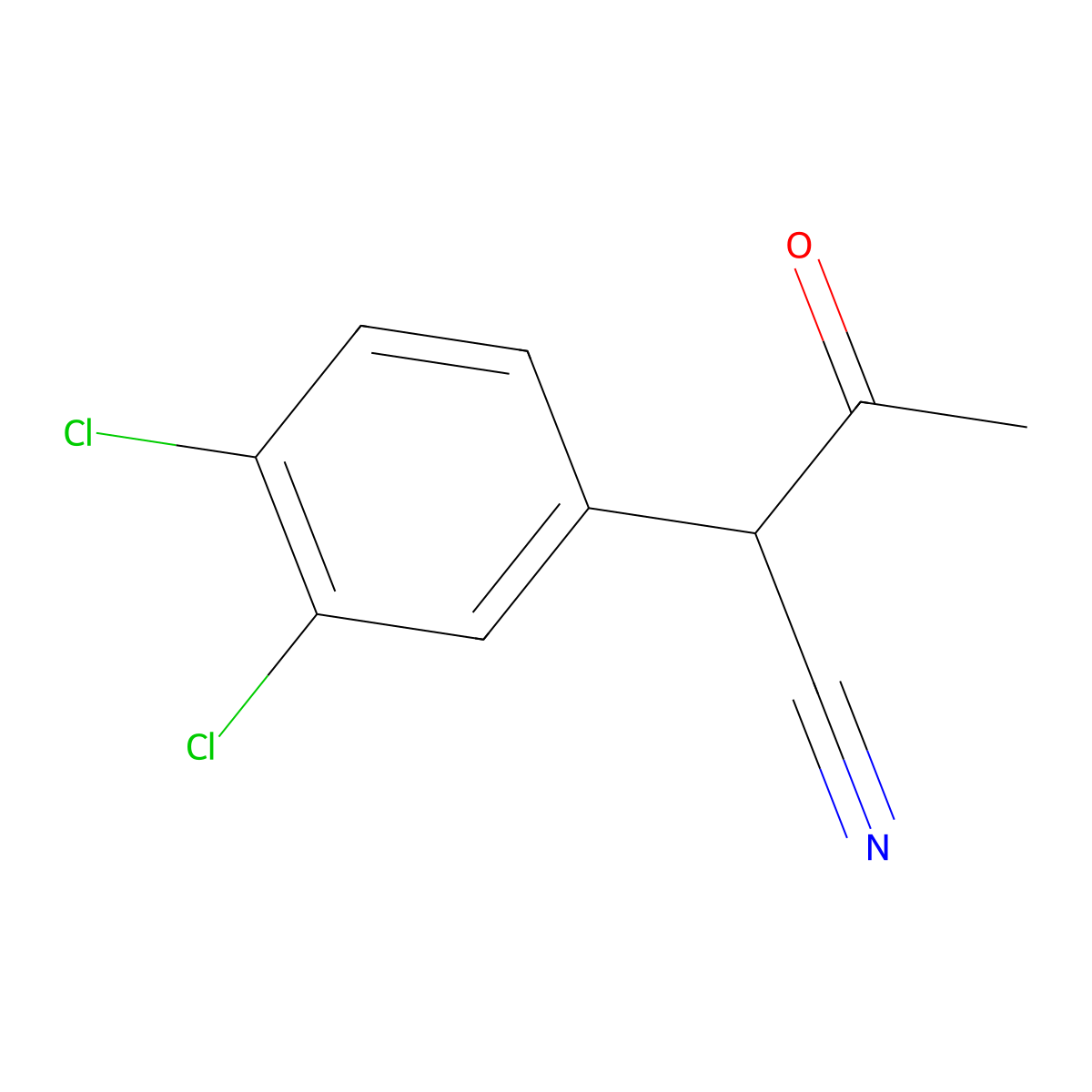 2-(3,4-Dichlorophenyl)-3-oxobutanenitrile molecular structure, CAS 6097-31-0