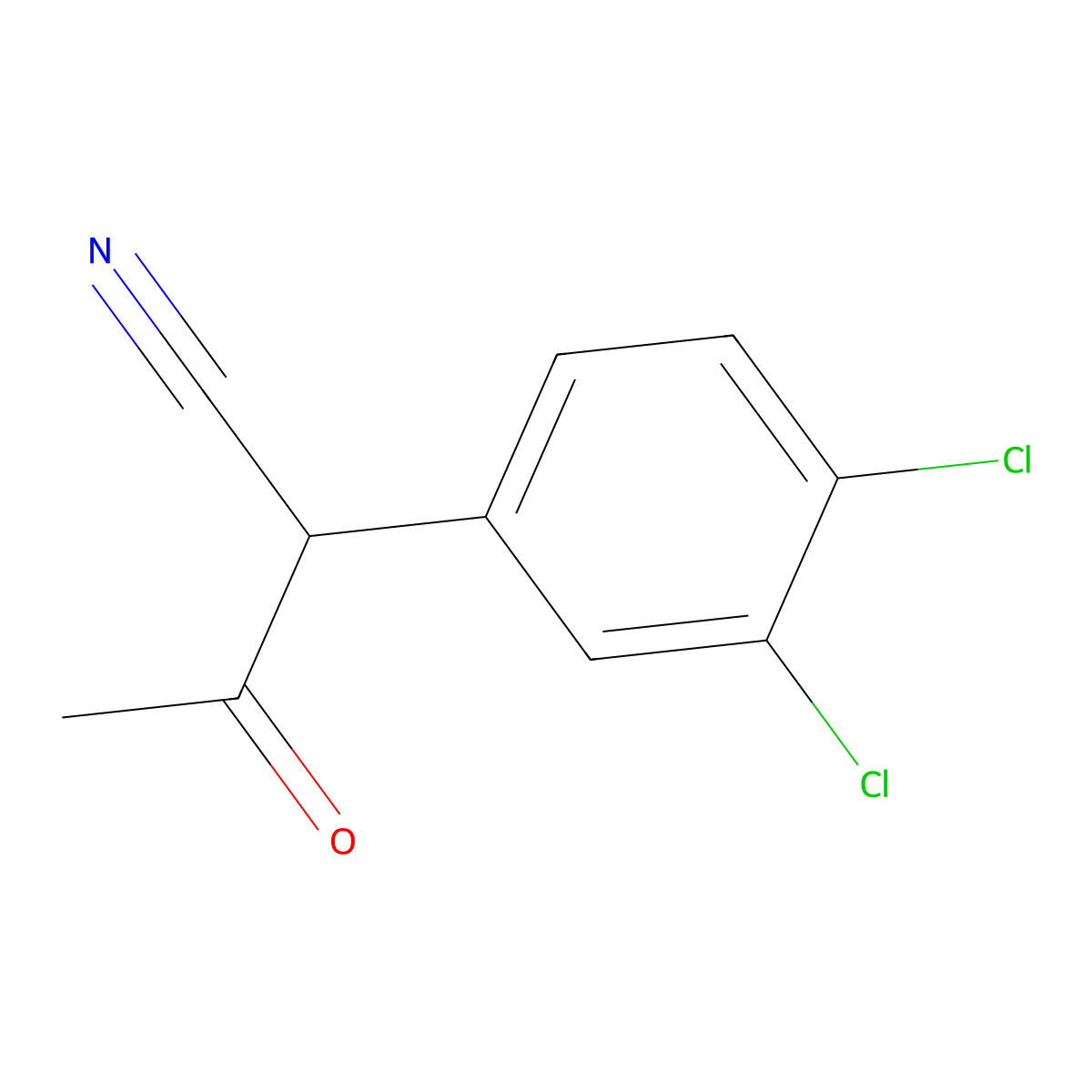 2-(3,4-Dichlorophenyl)-3-oxobutanenitrile molecular structure, CAS 6097-31-0