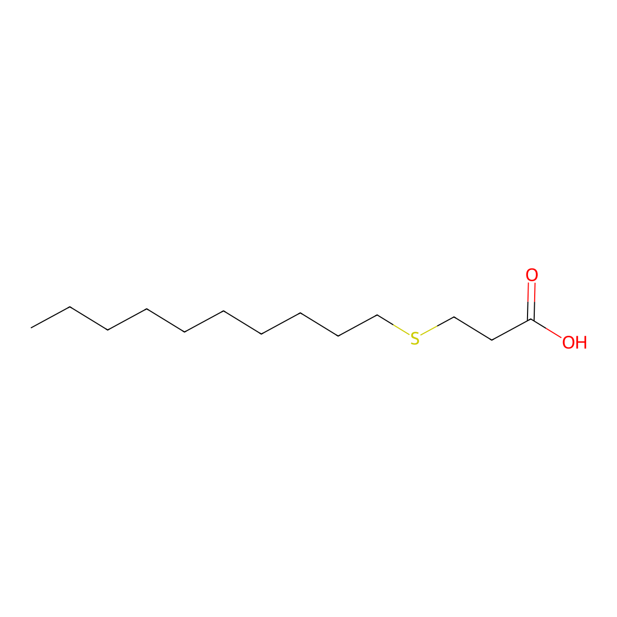 3-(Decylsulfanyl)propanoic acid molecular structure, CAS 60972-24-9
