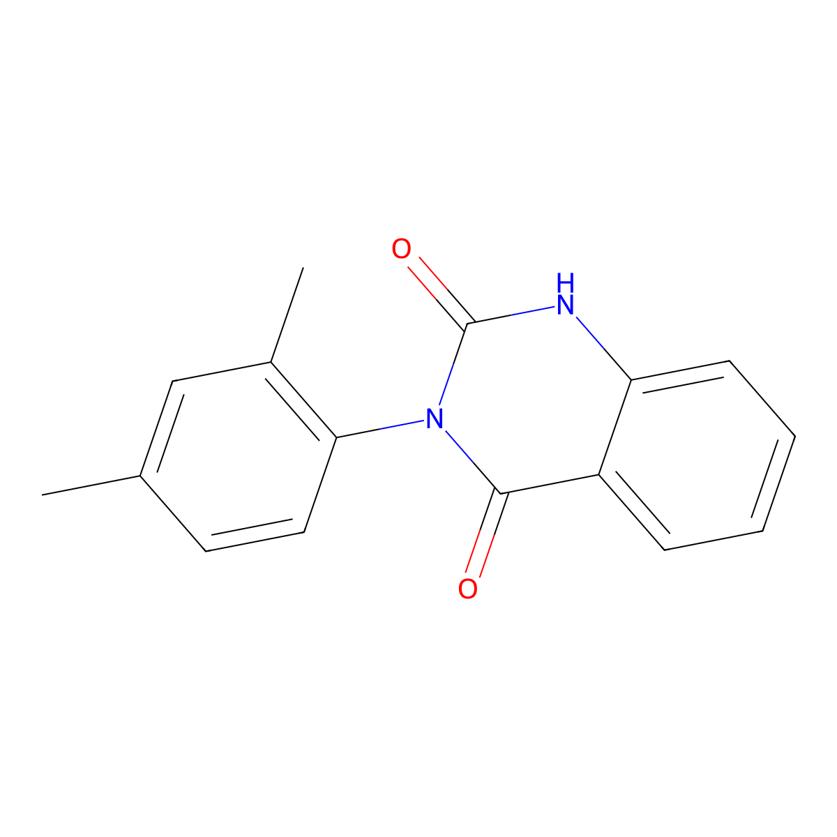 3-(2,4-dimethylphenyl)-1H-quinazoline-2,4-dione molecular structure, CAS 60974-88-1