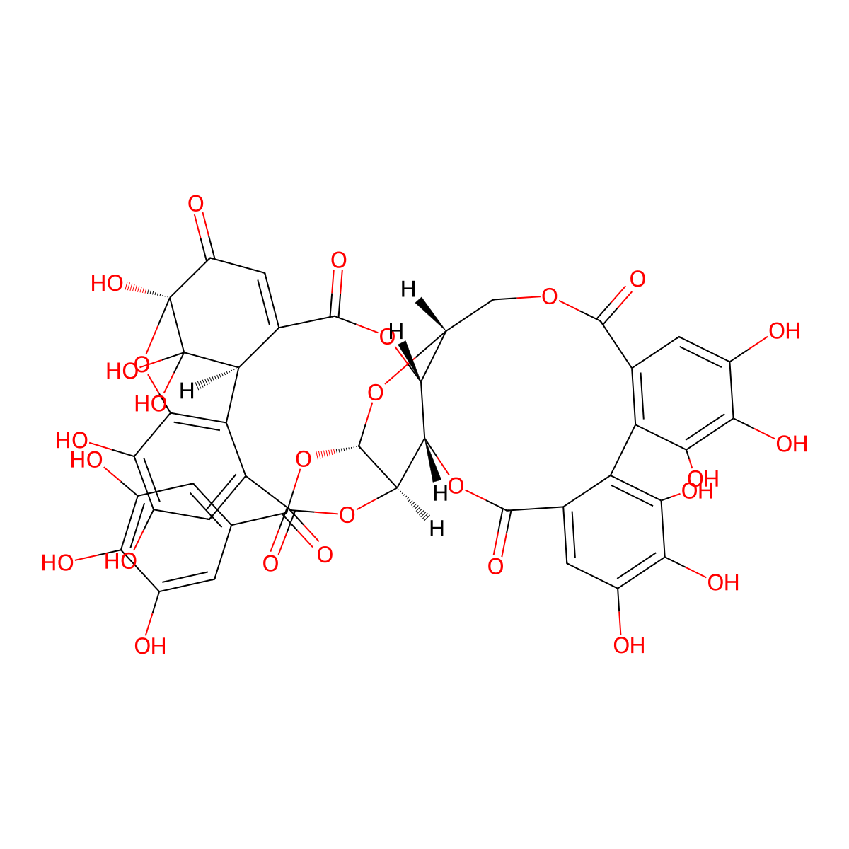 Geraniin molecular structure, CAS 60976-49-0