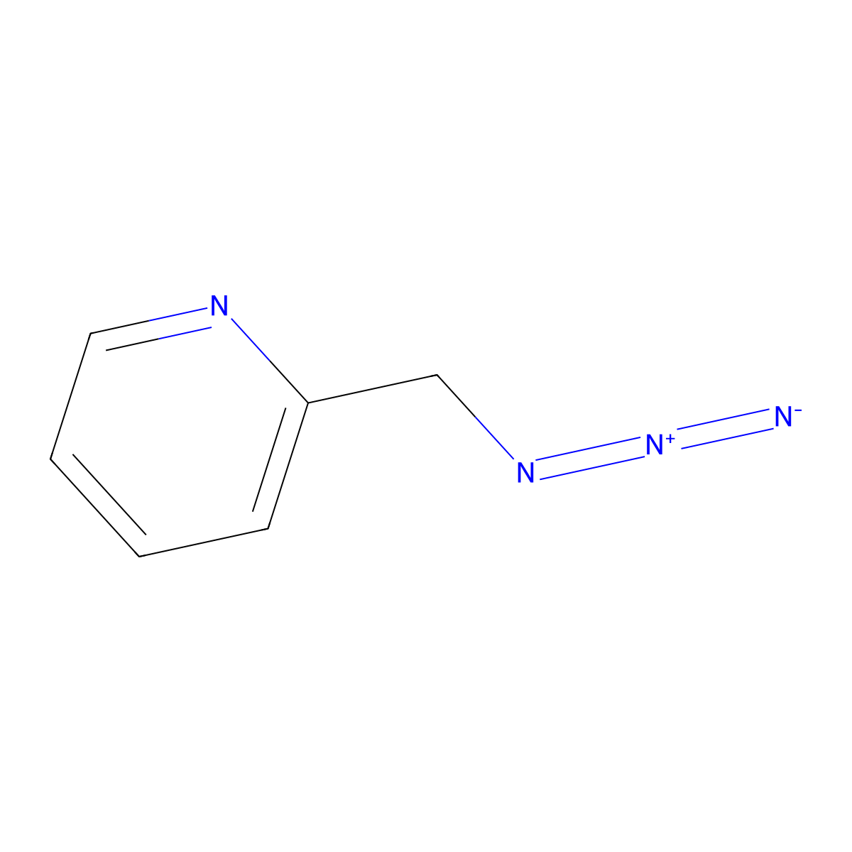 2-(Azidomethyl)pyridine molecular structure, CAS 609770-35-6