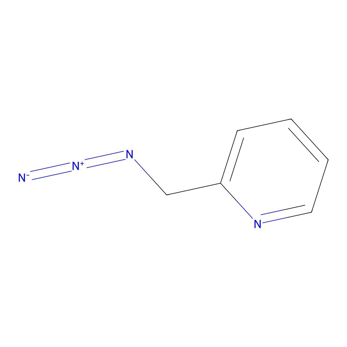 2-(Azidomethyl)pyridine molecular structure, CAS 609770-35-6