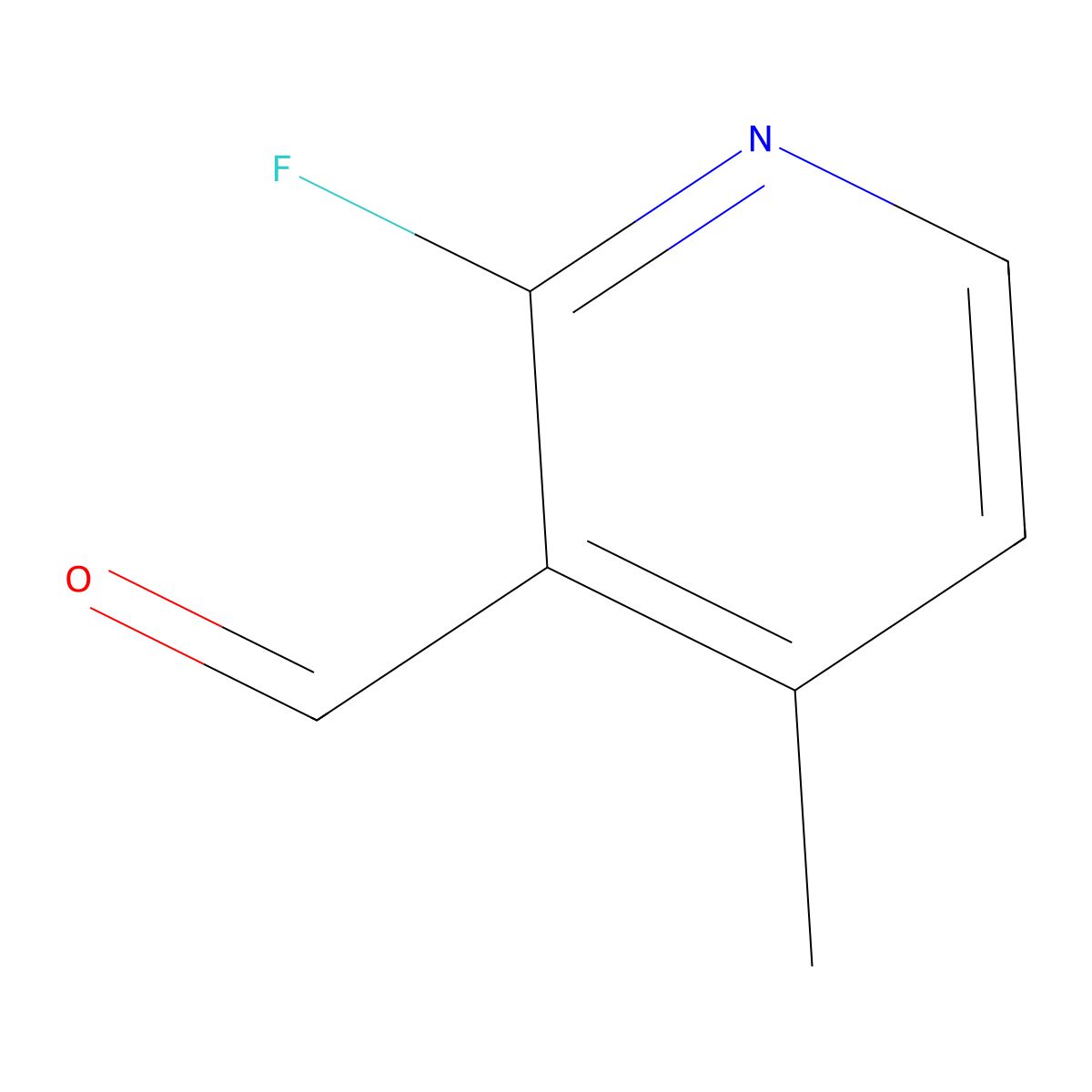 2-Fluoro-4-methylnicotinaldehyde molecular structure, CAS 609771-39-3