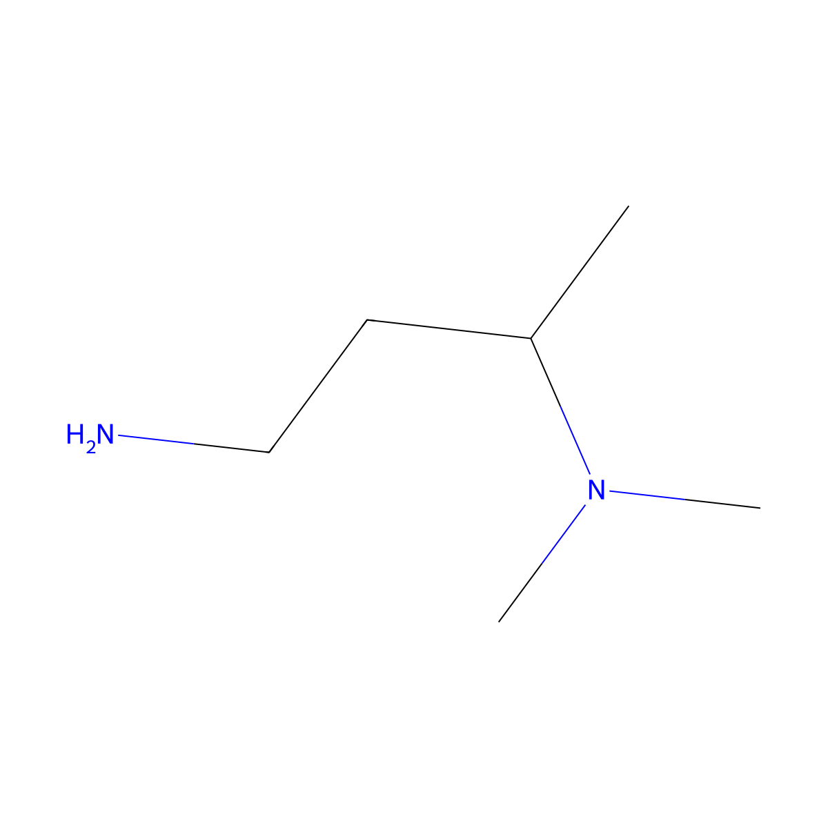 (3-Amino-1-methylpropyl)dimethylamine molecular structure, CAS 60978-33-8