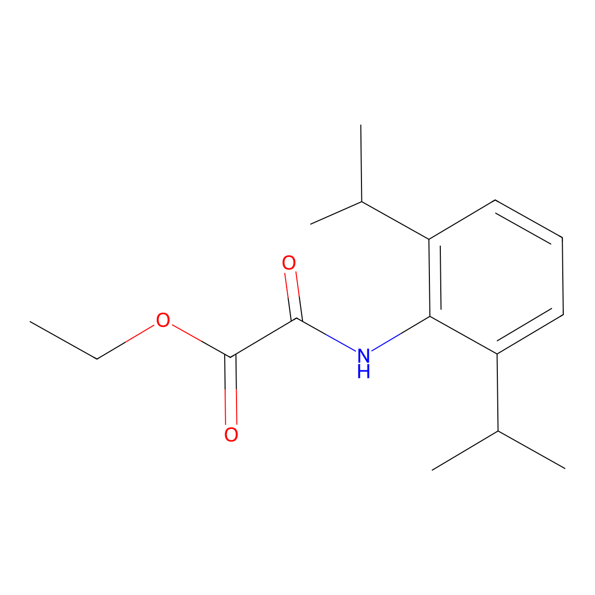 Ethyl (2,6-diisopropylanilino)(oxo)acetate molecular structure, CAS 609798-47-2