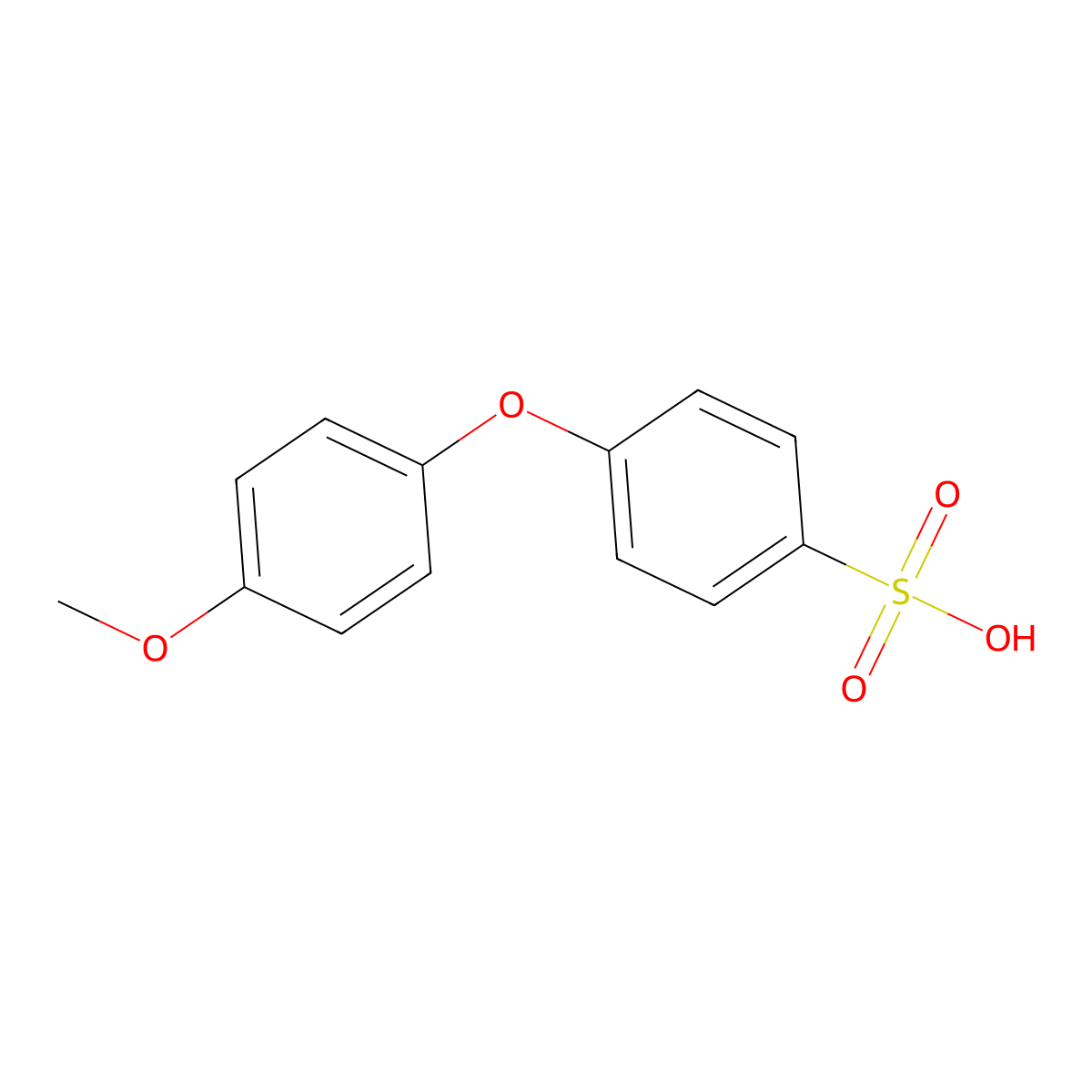 4-(4-Methoxyphenoxy)benzenesulfonic acid molecular structure, CAS 609800-53-5