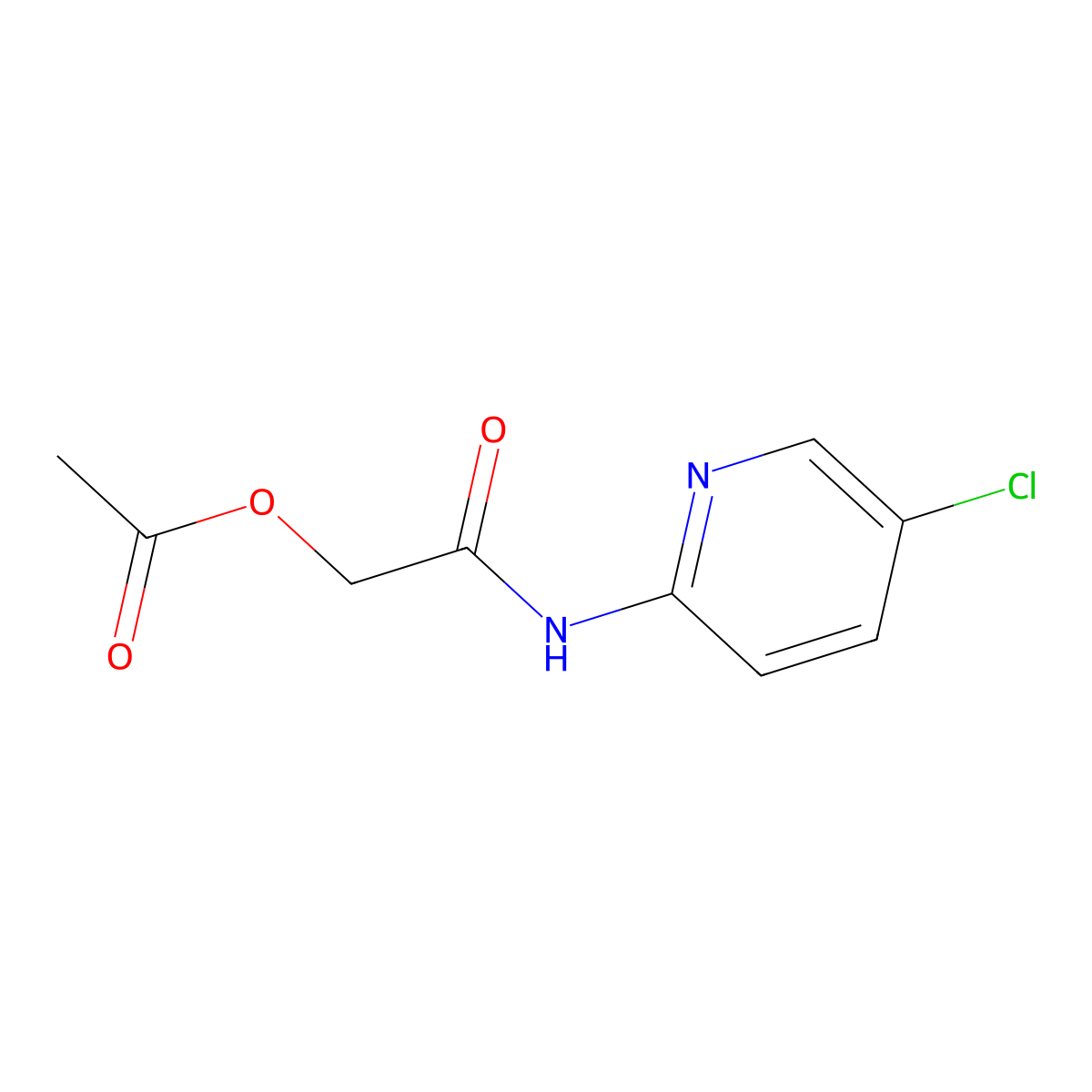 N-(5-chloropyridin-2-yl)-2-acetoxyacetamide molecular structure, CAS 609805-31-4