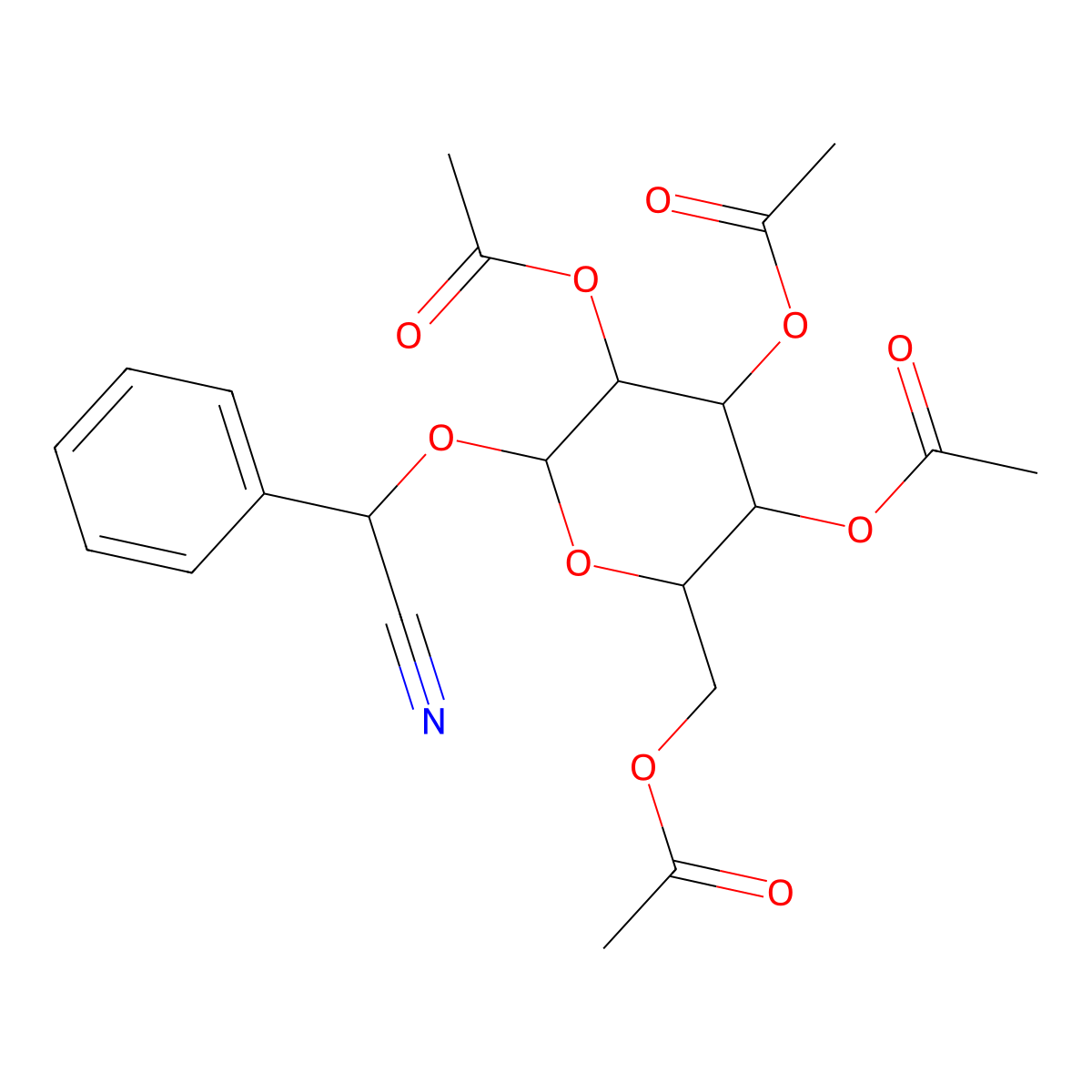 (S)-Prunasin Tetraacetate molecular structure, CAS 60981-44-4