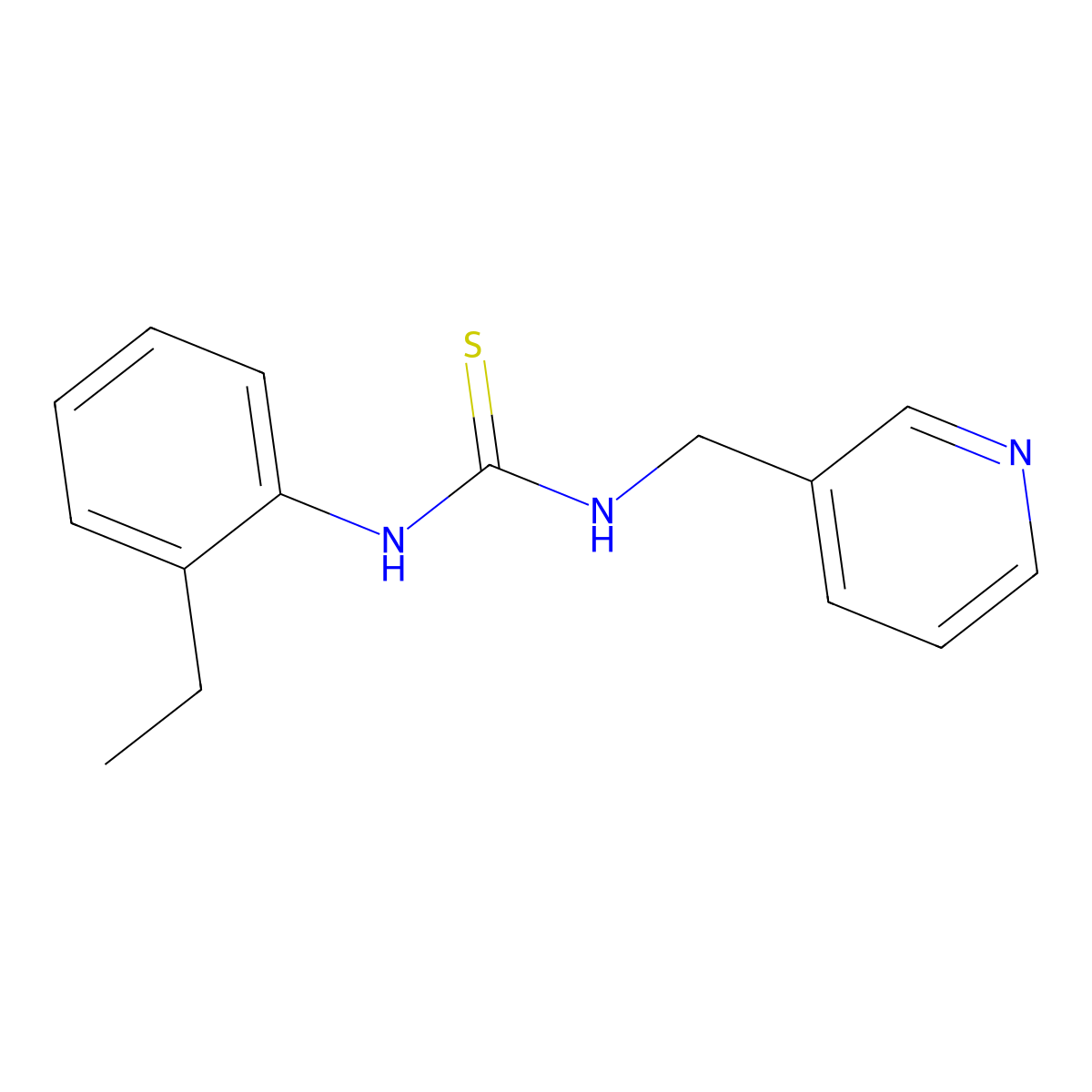 1-(2-Ethylphenyl)-3-(pyridin-3-ylmethyl)thiourea molecular structure, CAS 609822-74-4