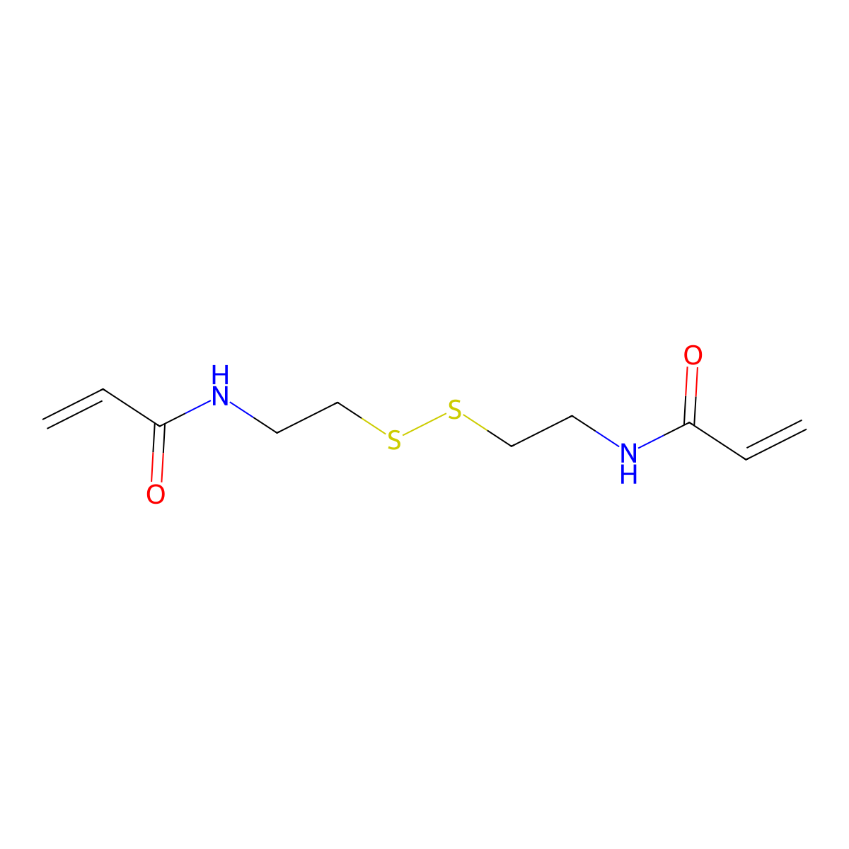 N,N'-Bis(acryloyl)cystamine molecular structure, CAS 60984-57-8