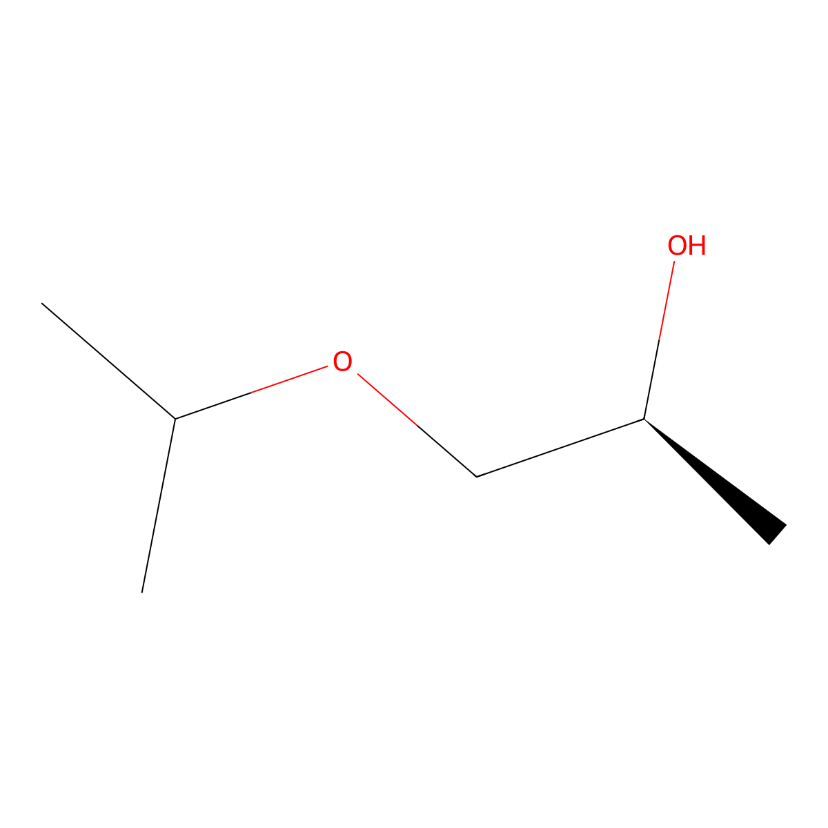 1-Isopropoxy-2-propanol, (S)- molecular structure, CAS 609847-77-0