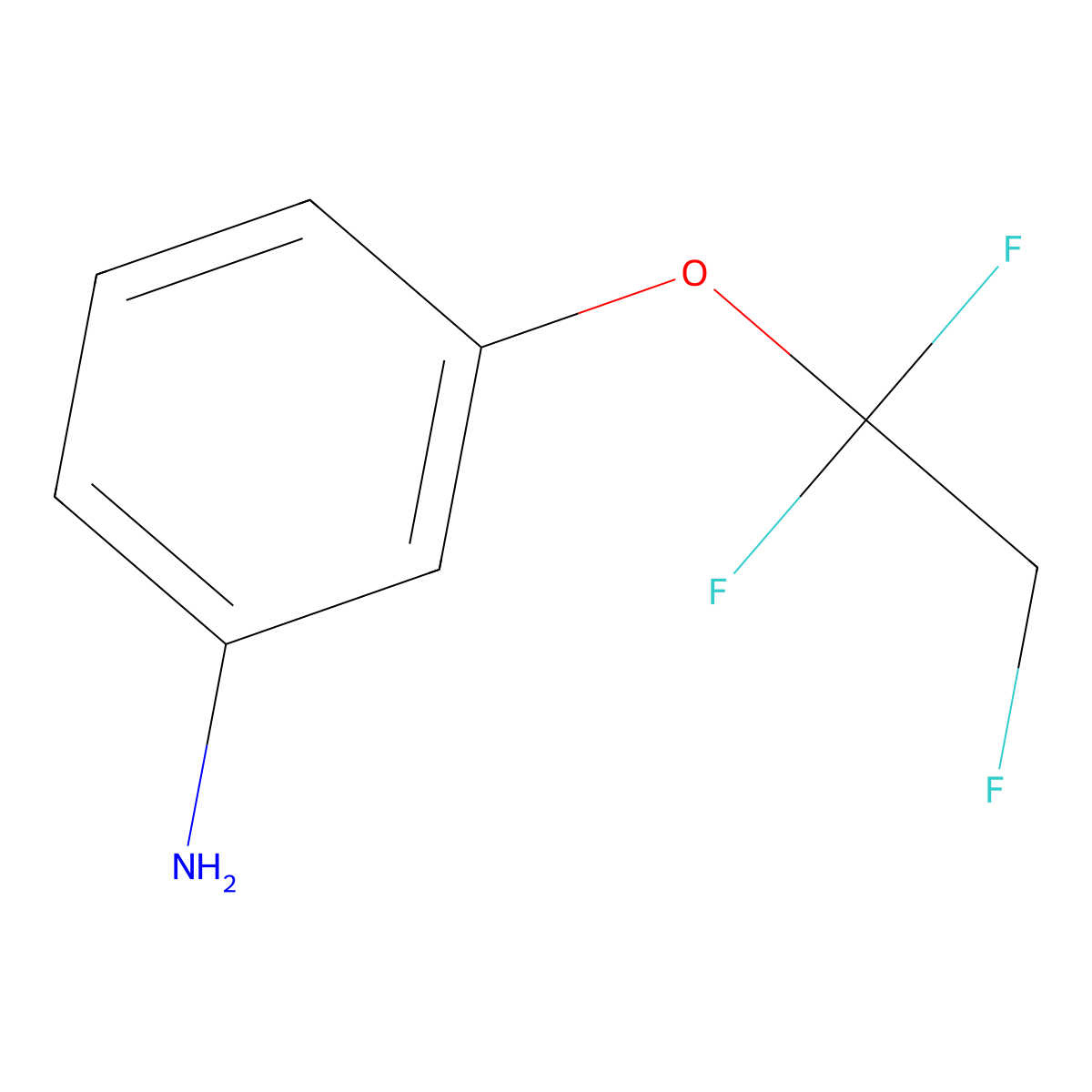 3-(1,1,2-Trifluoroethoxy)aniline molecular structure, CAS 60985-04-8
