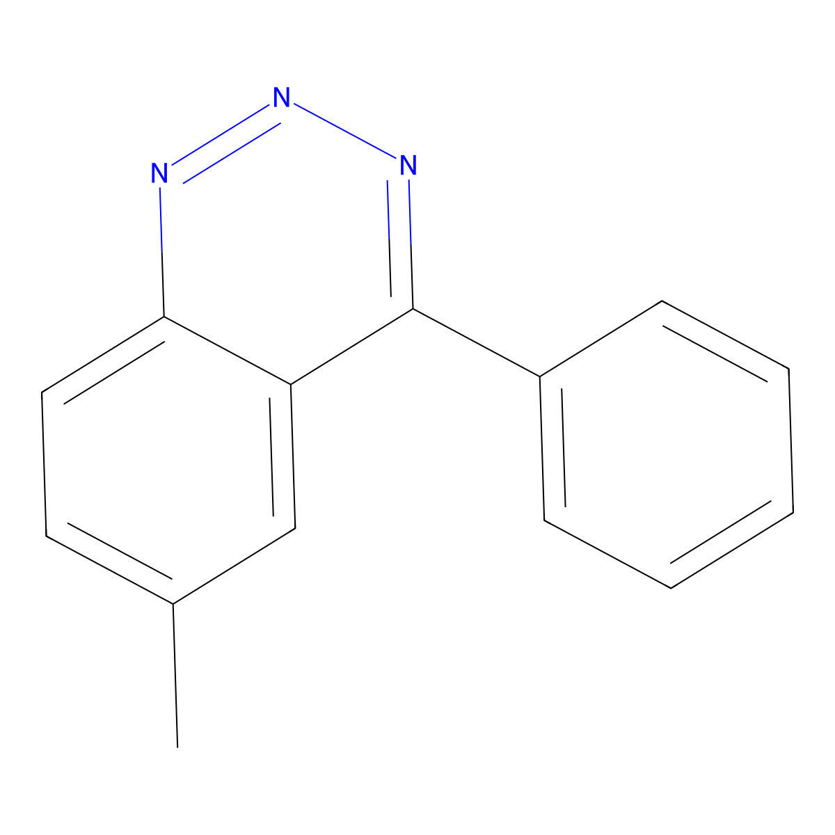 6-Methyl-4-phenyl-1,2,3-benzotriazine molecular structure, CAS 60986-39-2