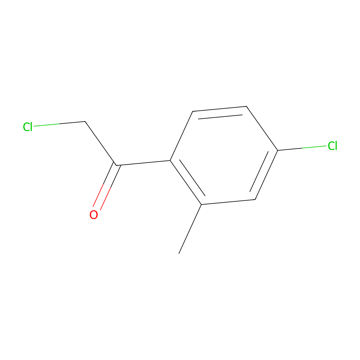 2-Chloro-1-(4-chloro-2-methylphenyl)ethan-1-one molecular structure, CAS 60988-75-2