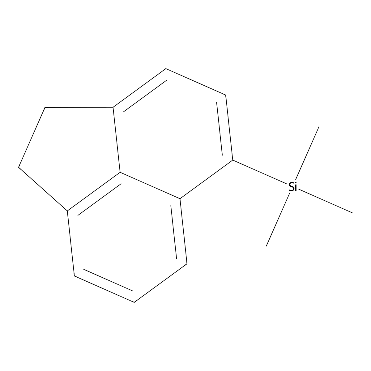 1,2-Dihydro-5-(trimethylsilyl)acenaphthylene molecular structure, CAS 60989-58-4