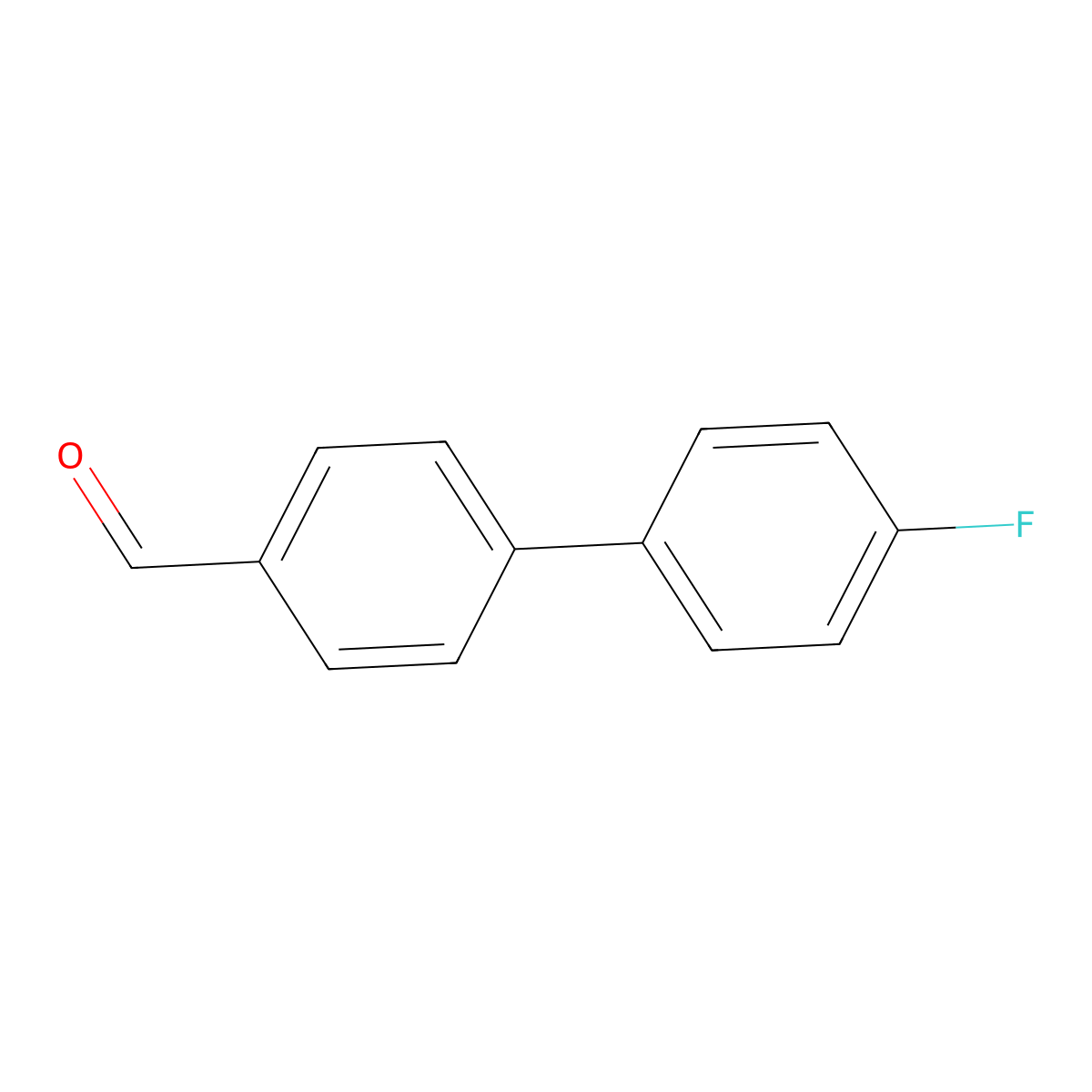4'-Fluoro-(1,1'-biphenyl)-4-carbaldehyde molecular structure, CAS 60992-98-5